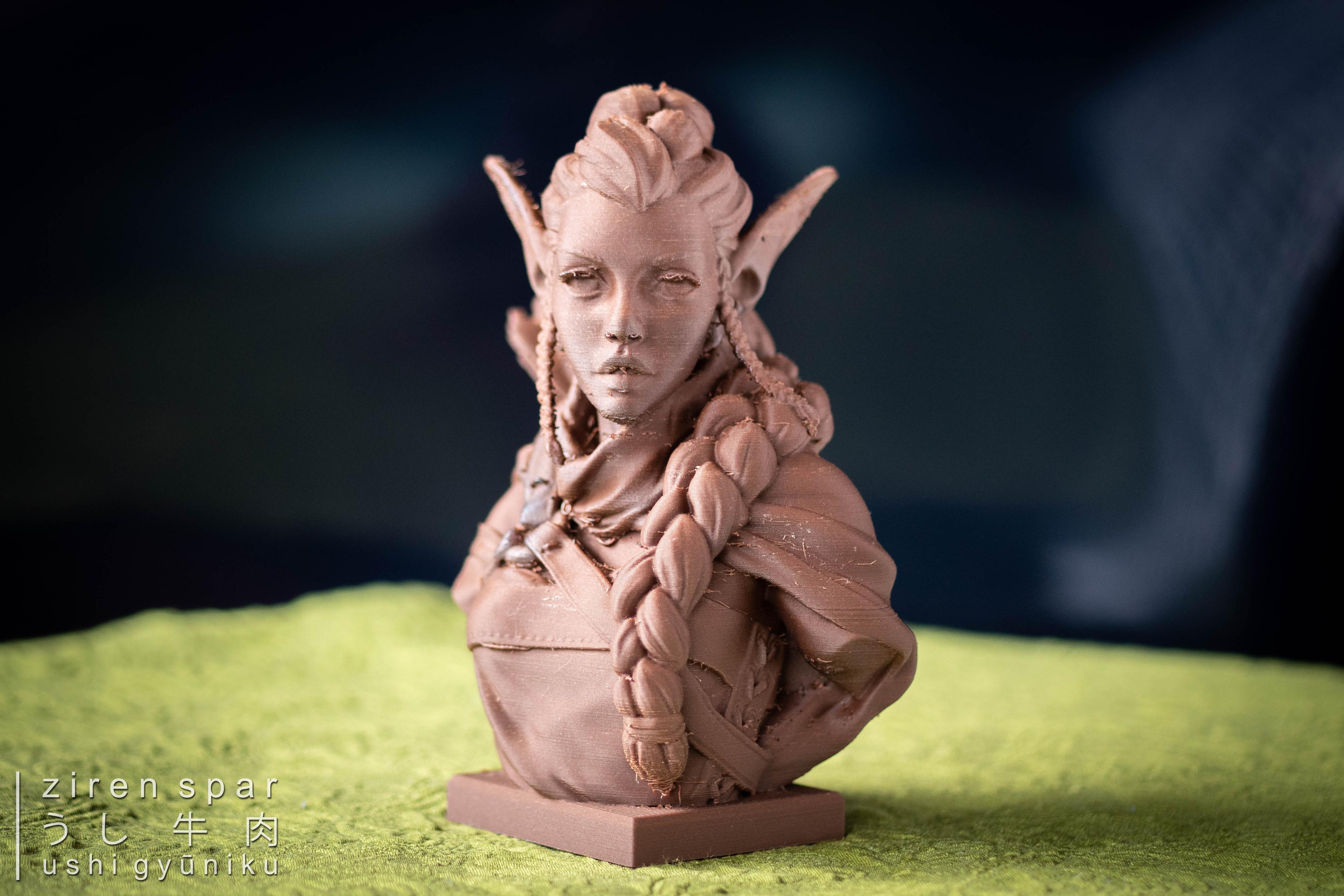 Elf Archer Bust Support Free - elf archer bust. the filament I used is two years since I opened which I simply dried and works fantastic except for the stringing as I didn't really try to find its sweet spot 😅
🧵 colorfabb corkfill
💾 iczfirz or kk11243234567891
🖨️ cetus3d w/ capricorn tube & diamondback nozzle
📐 ~295% scale, 180mm tall
📸 gears: niichan
🧩 assist: touchan & kāchan
#filamentfebruary - 3d model
