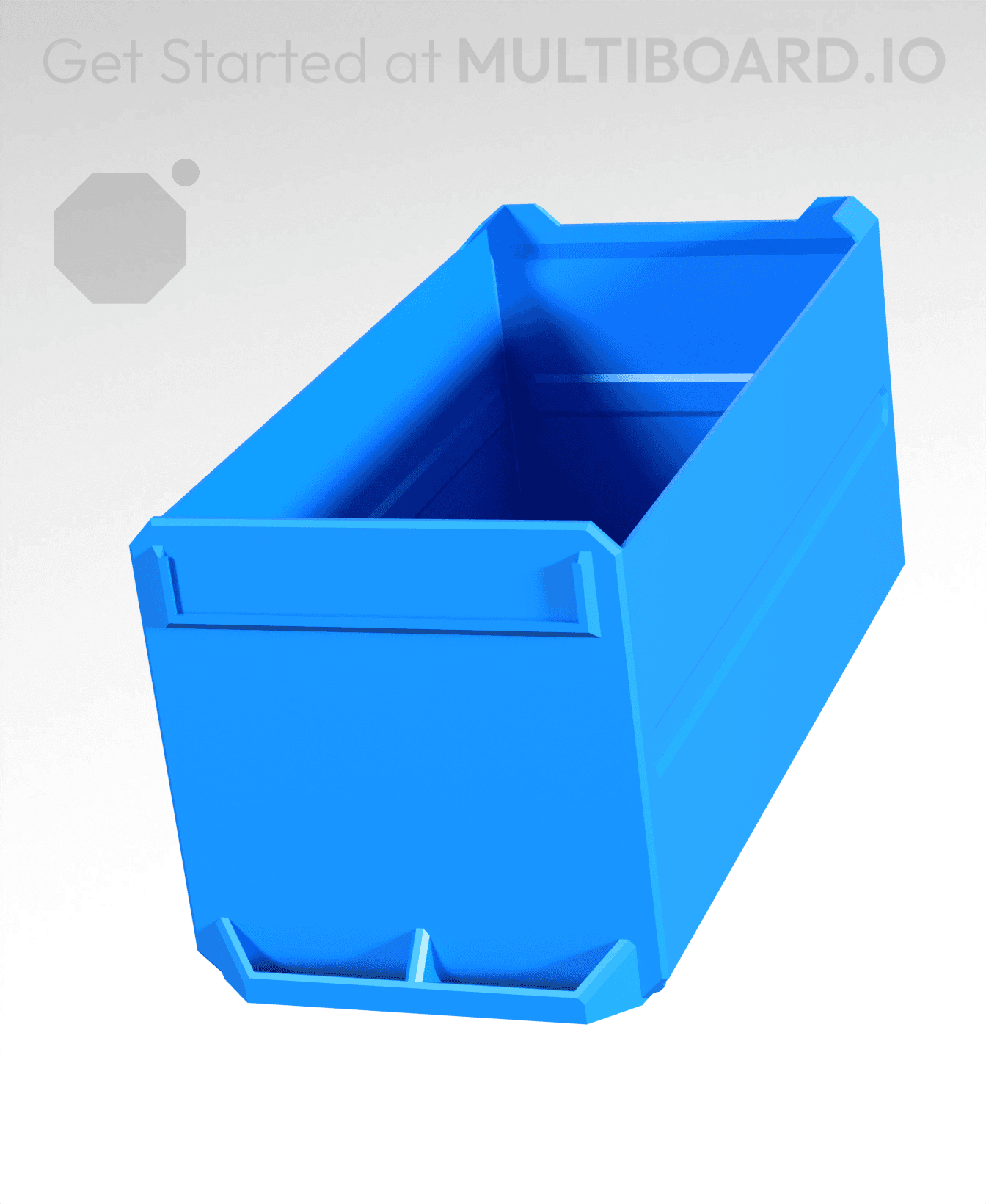 2x2x4-Deep - Multibin Simple Drawer 3d model