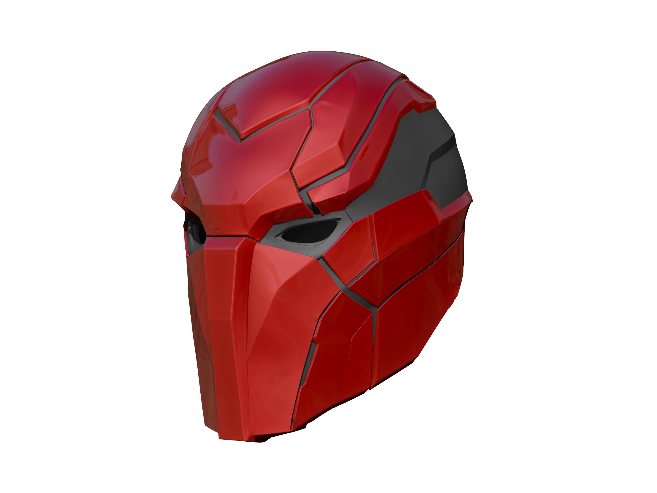 Red Hood helmet 3d model