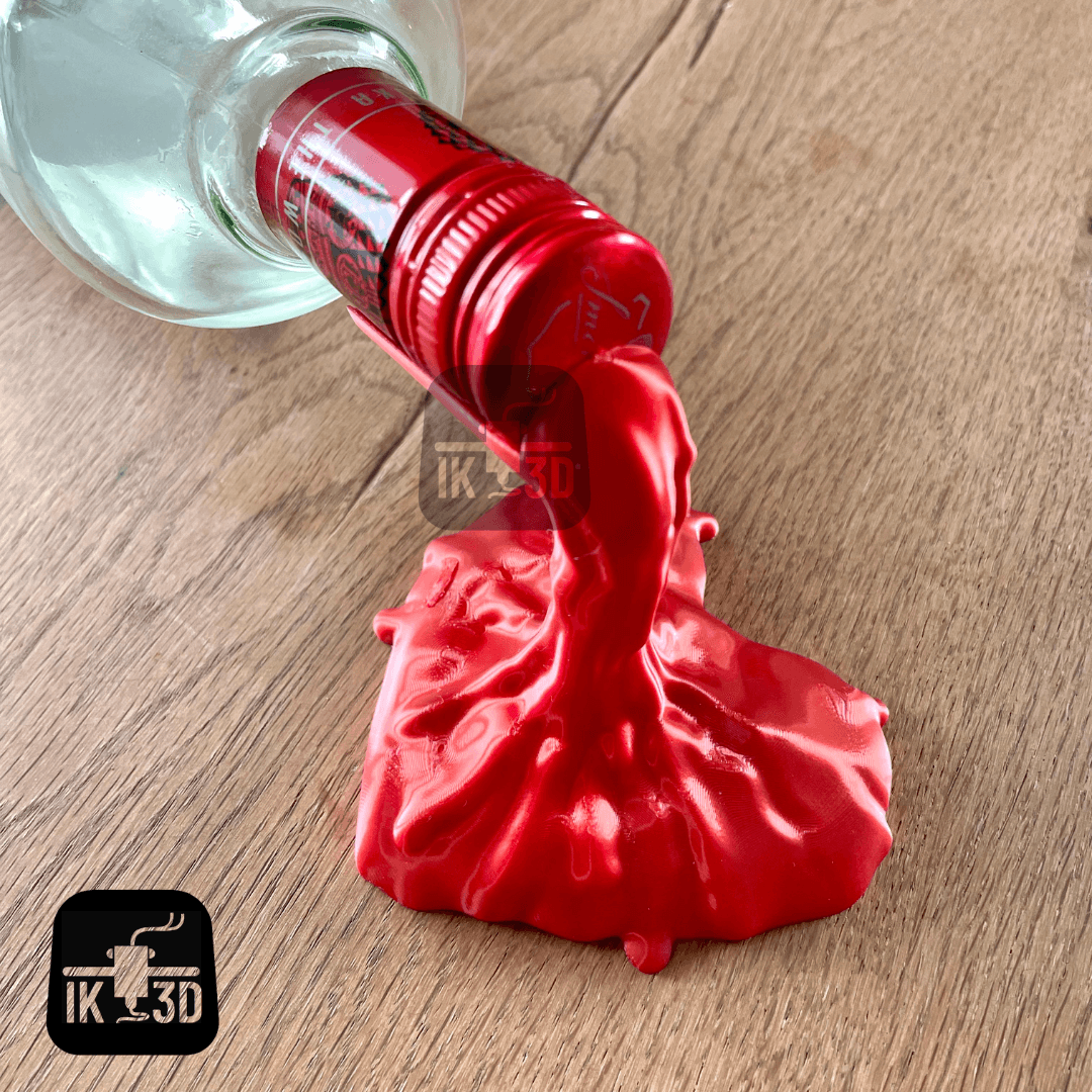 Spilled Wine Heart Shaped Bottle Holder 3d model