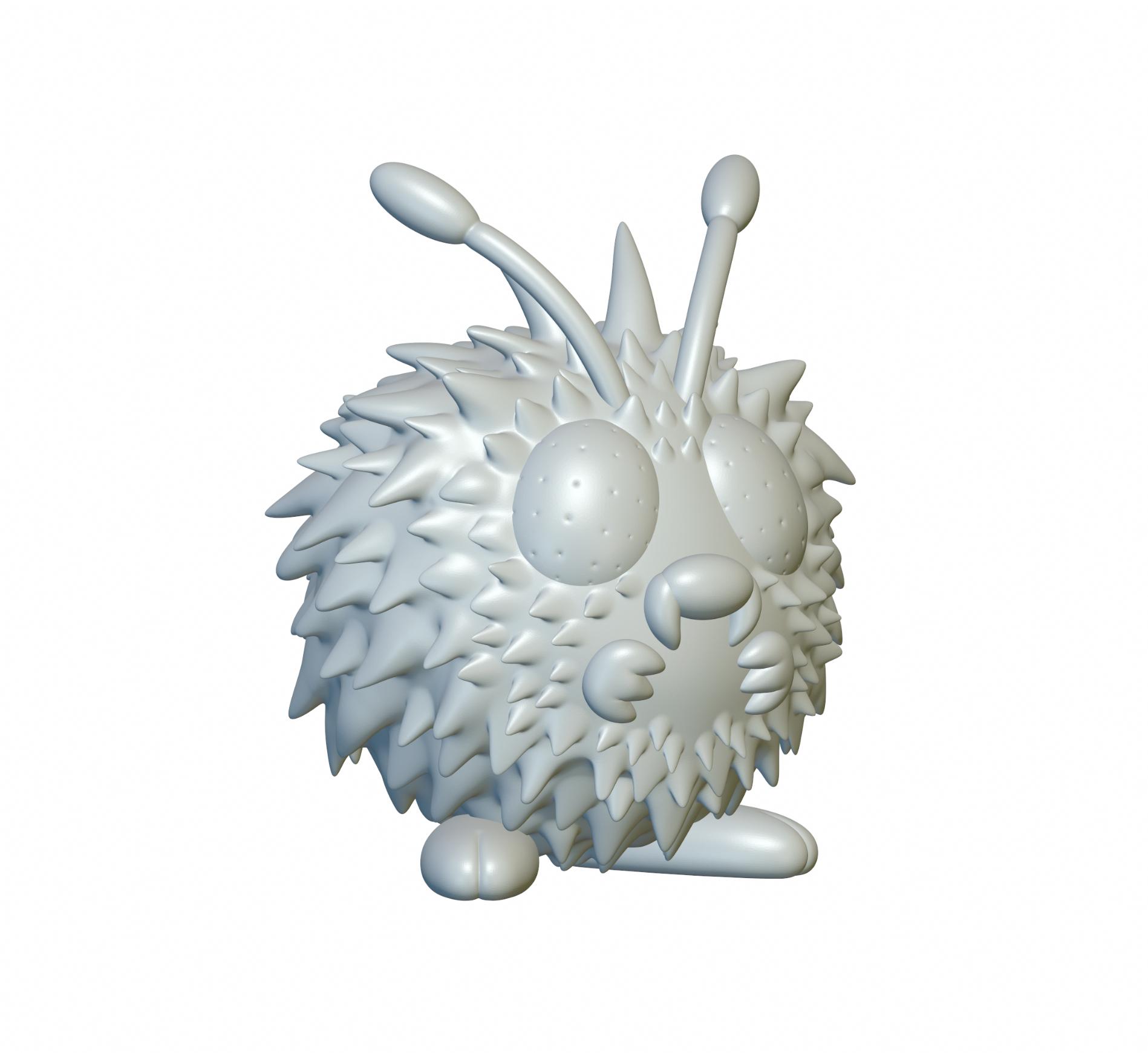 Pokemon Venonat #48 - Optimized for 3D Printing 3d model