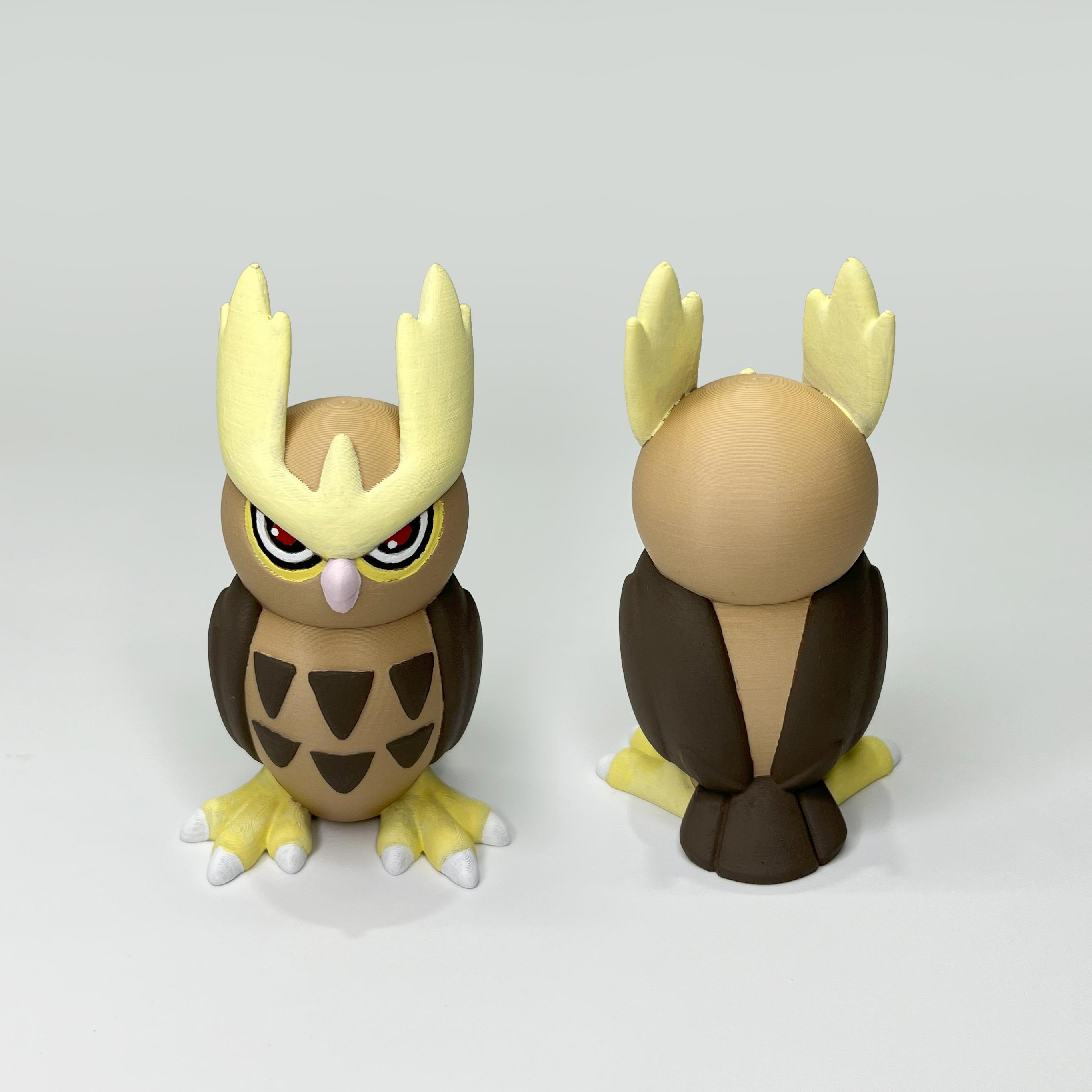 Noctowl (Easy Print No Supports) 3d model
