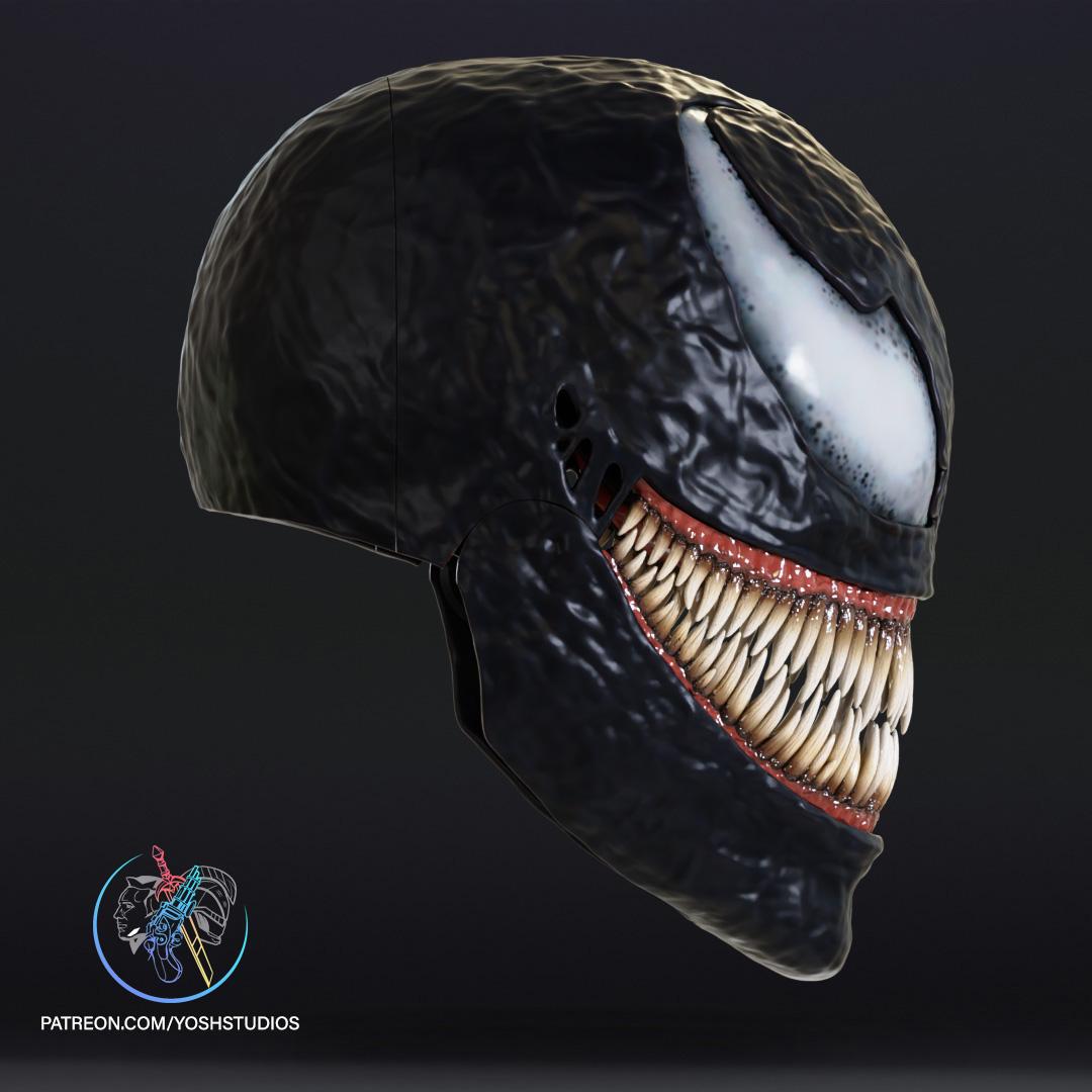 Venom Mask 3D Print File STL 3d model