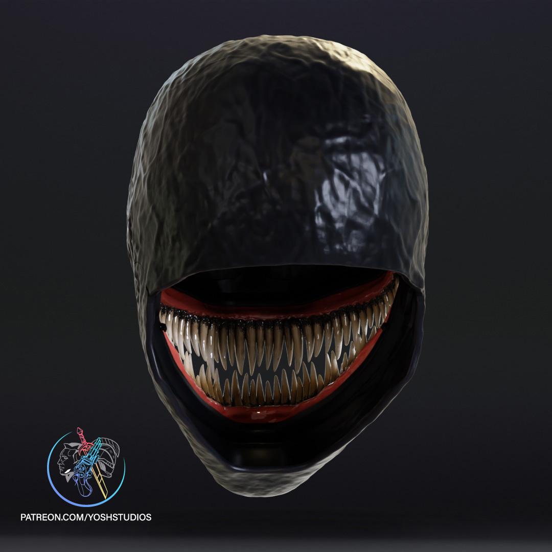 Venom Mask 3D Print File STL 3d model