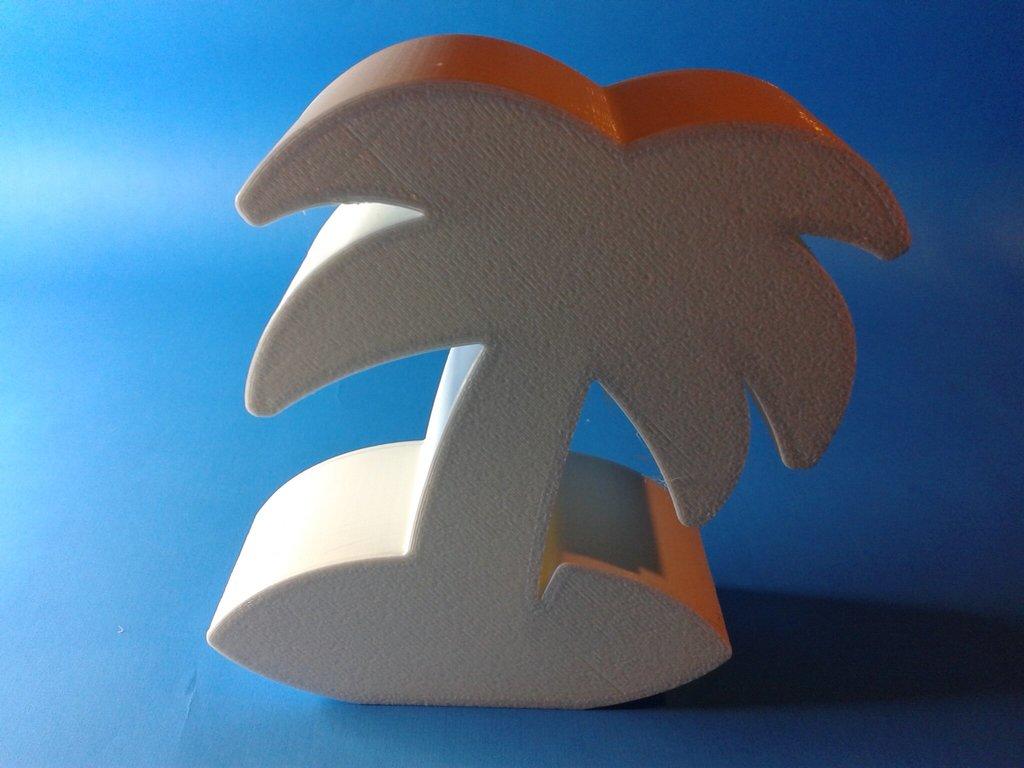 Coconut tree, nestable box (v1) 3d model