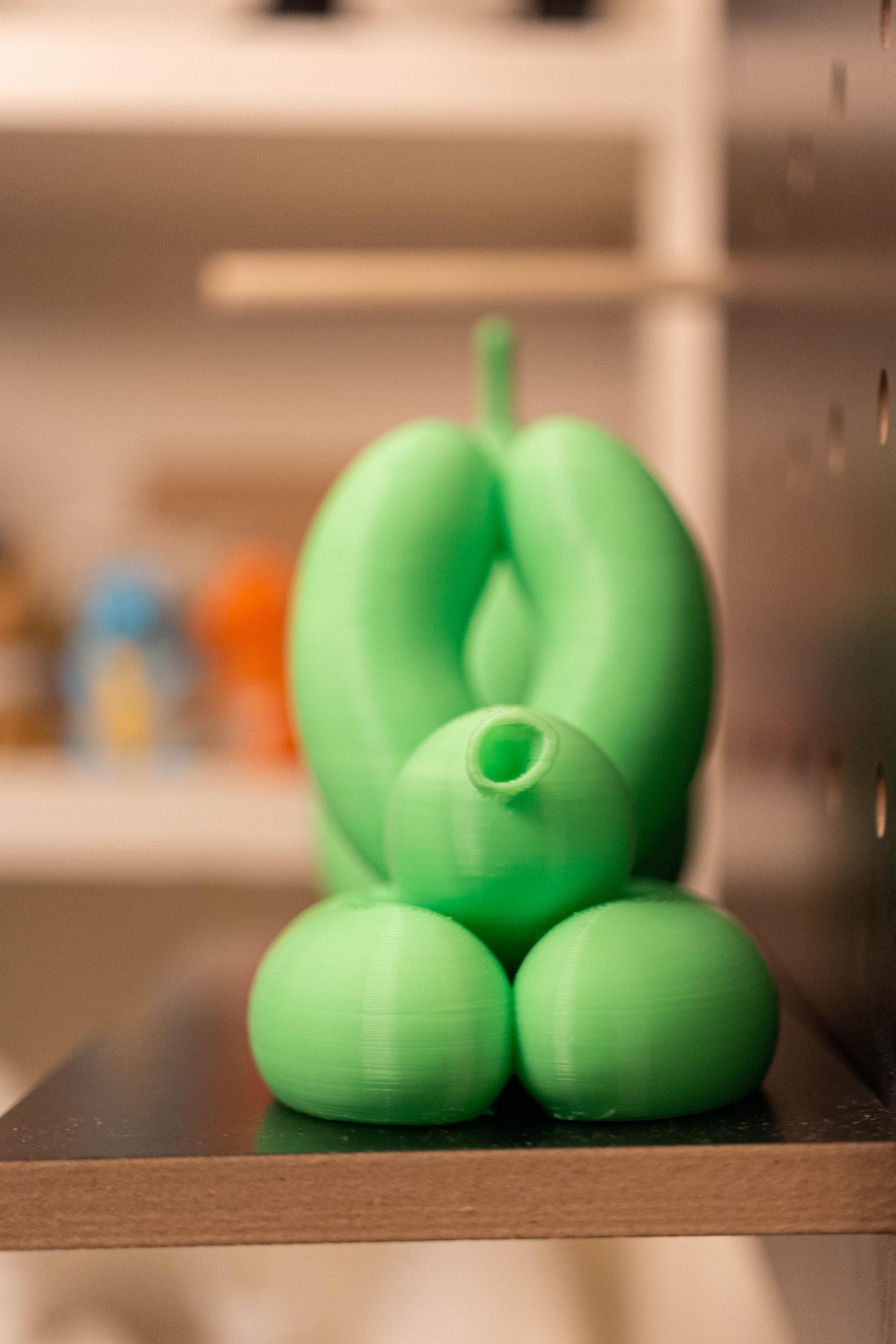 Balloon Doggy Yoga  - Printed in matterhackers lime green, .2 layer height  - 3d model