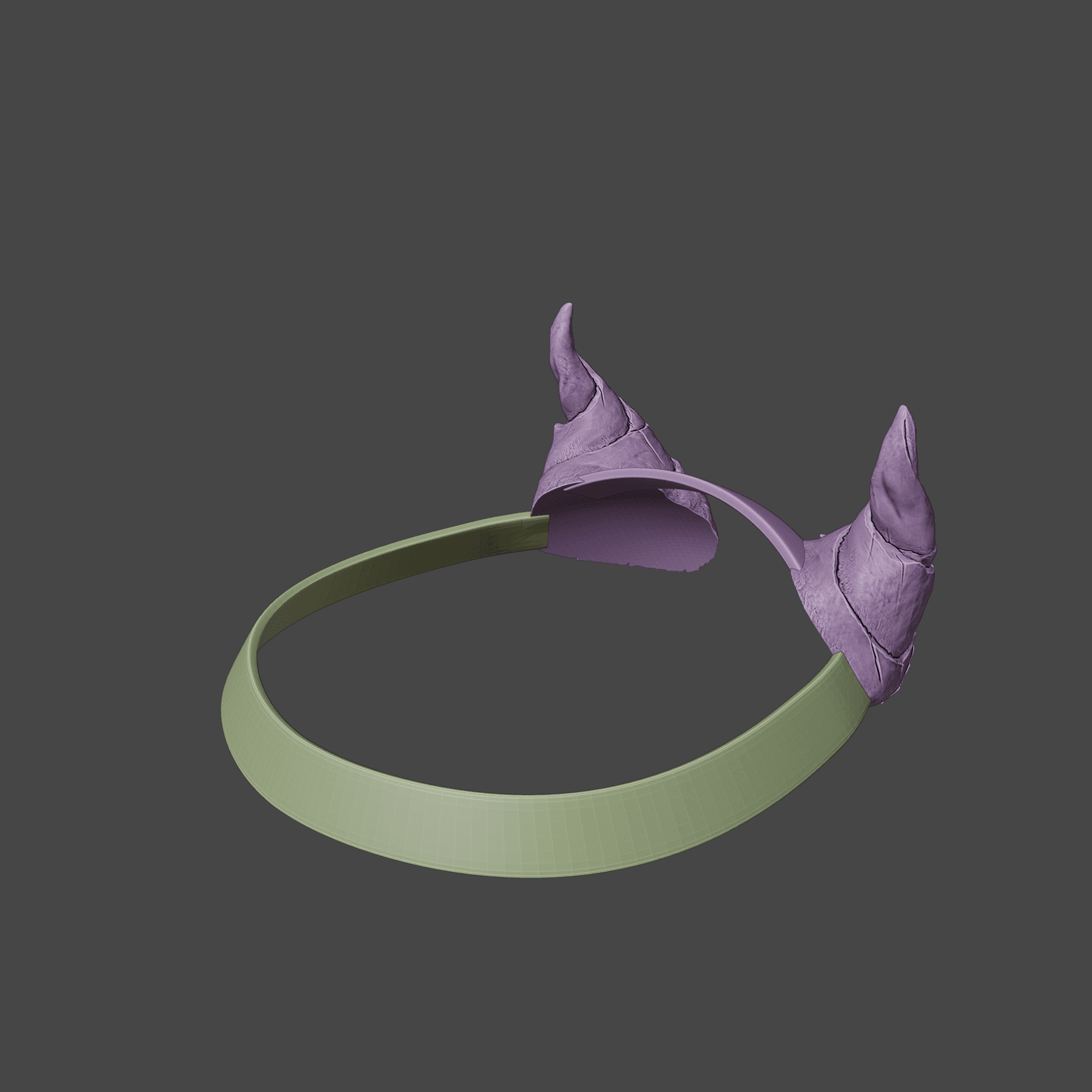 FANTASY DAGGERPEAKS HORNS SET BALDURS GATE 3 3d model