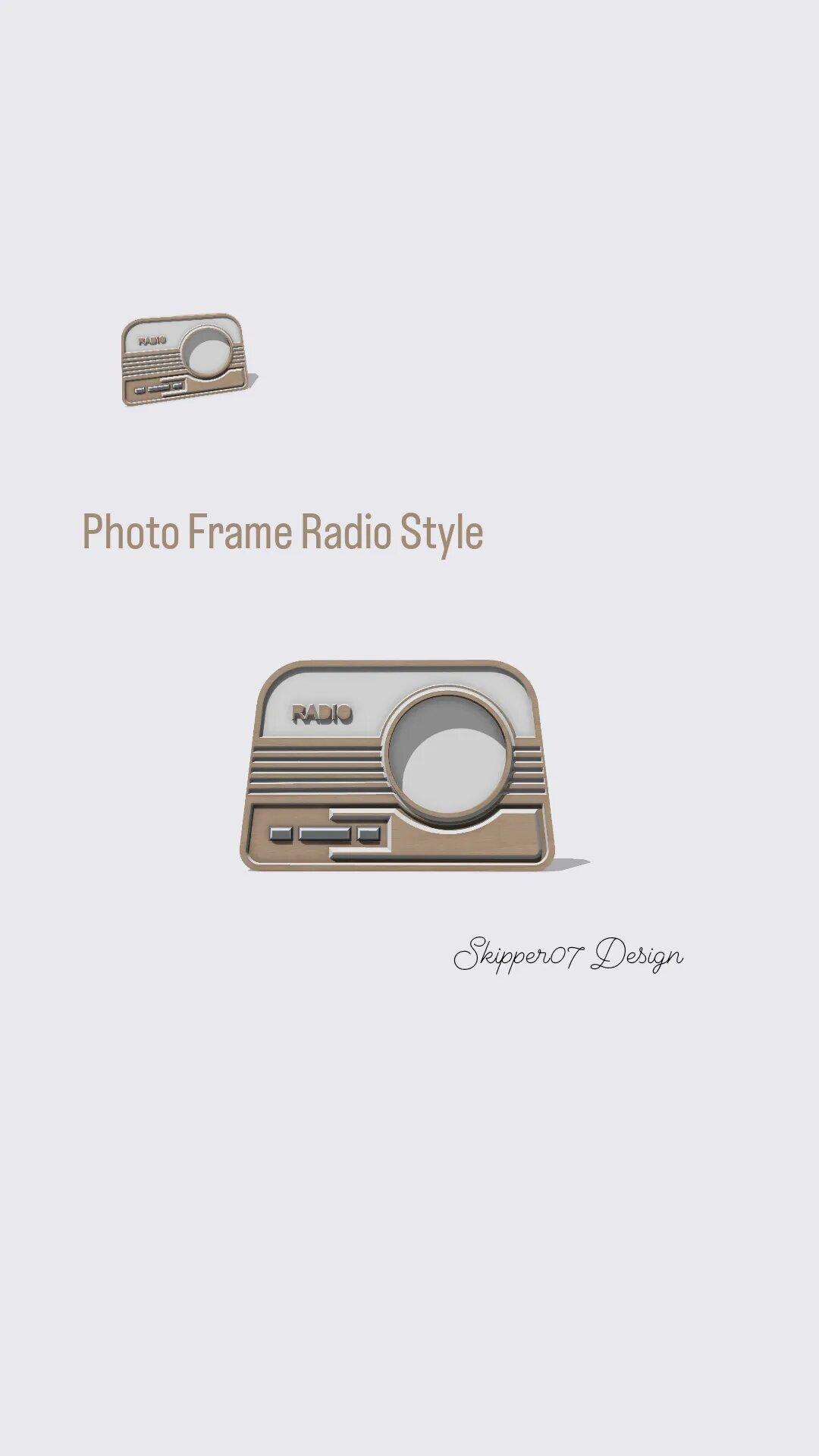 Photo Frame Radio Style 2.1.stl 3d model