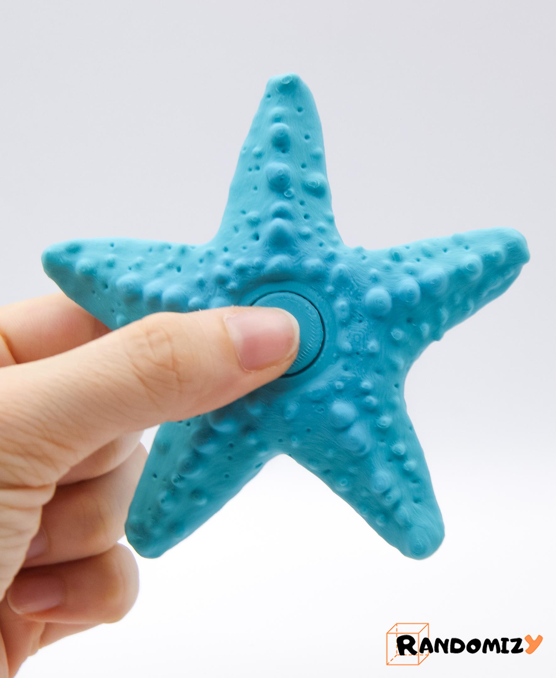 Starfish Fidget Spinner (Wide) 3d model