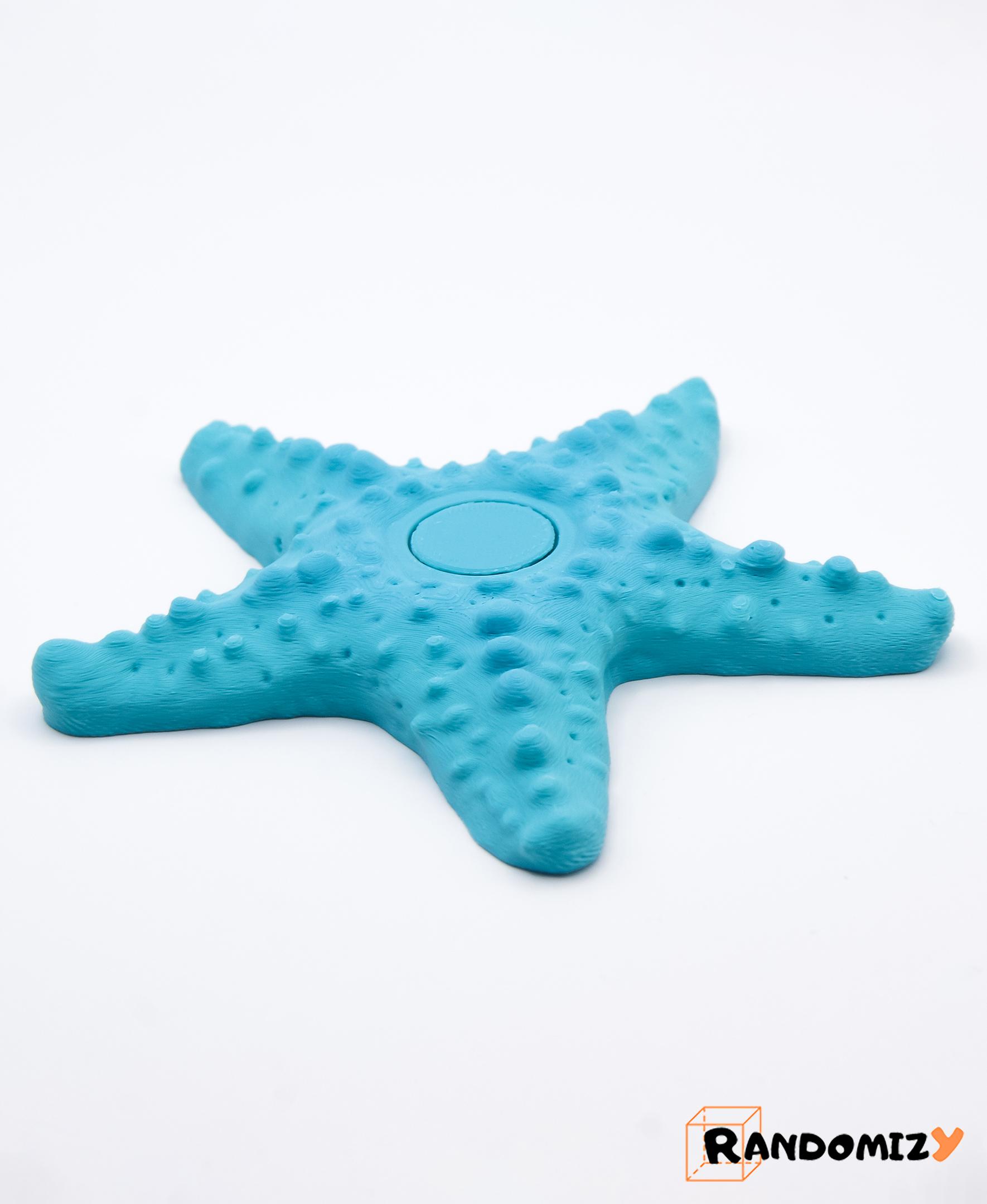 Starfish Fidget Spinner (Wide) 3d model