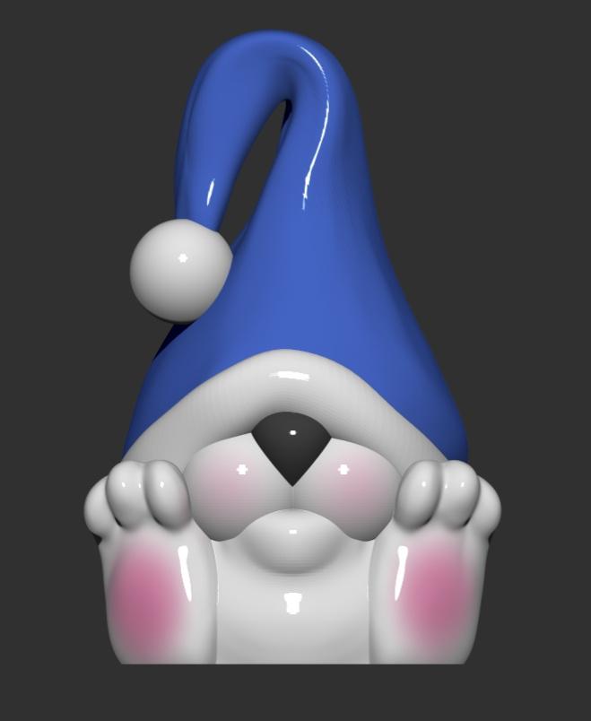 Snow Pup Gnome  3d model
