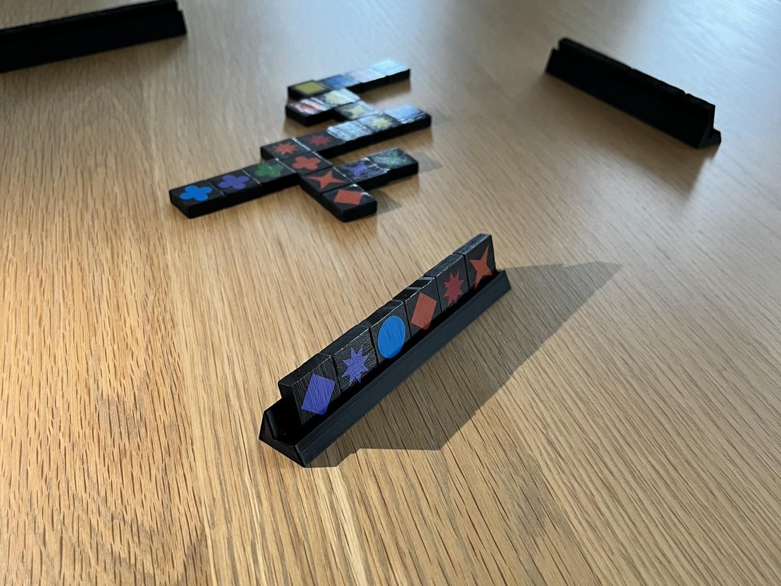 Qwirkle: Travel Edition stands | Game tile holder | Board Game Accessory 3d model