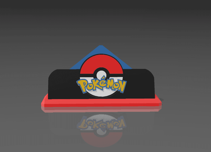 Pokemon graded card holder 3d model