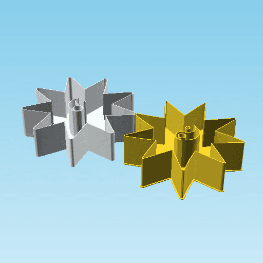 Shuriken 0028, nestable box (v2) 3d model