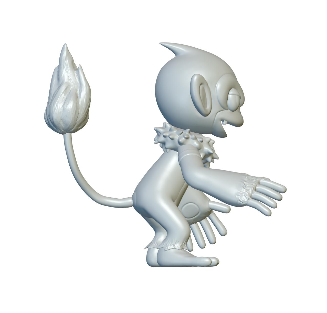 Pokemon Monferno #391 - Optimized for 3D Printing 3d model