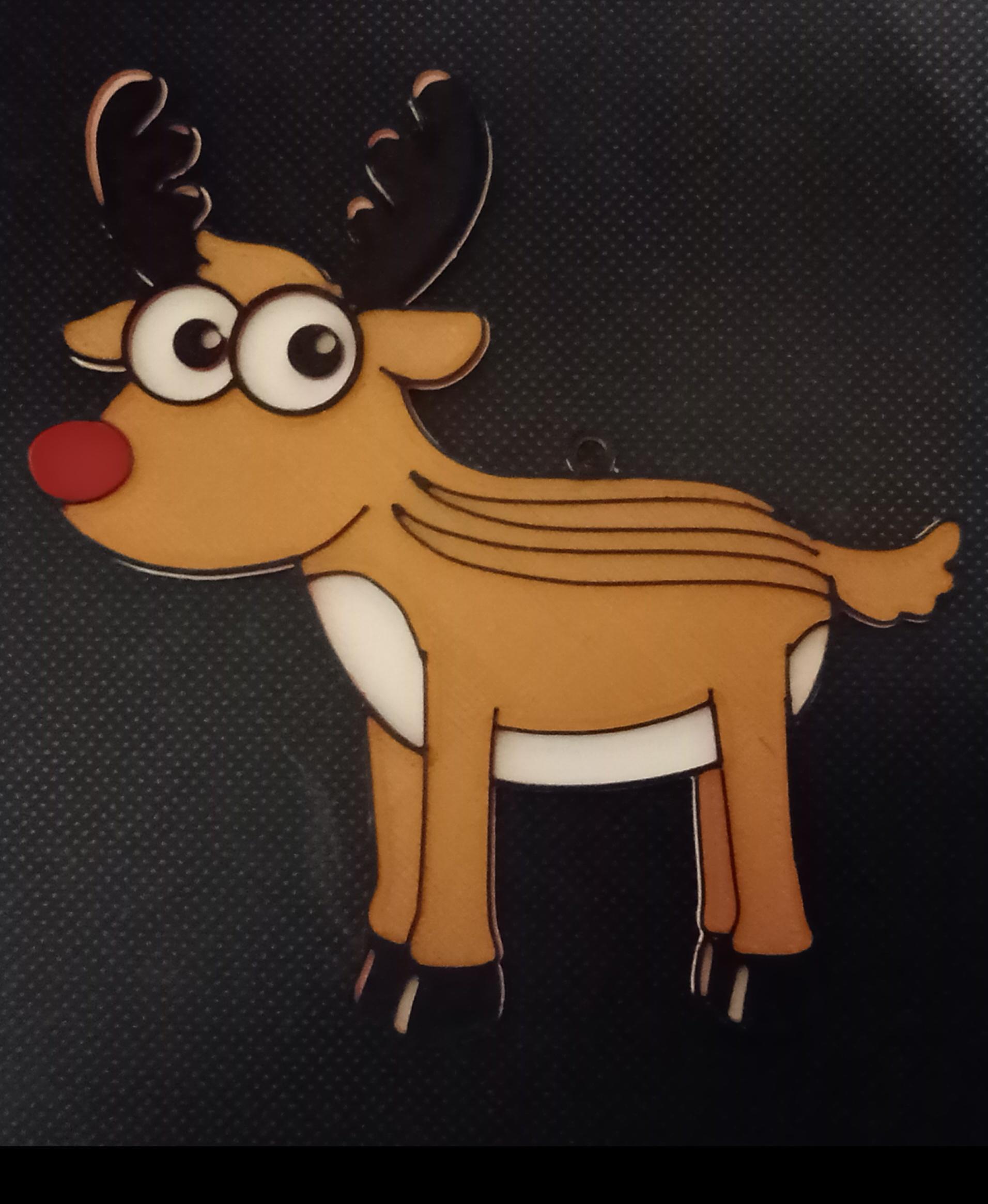 Rudolf Reindeer Christmas Ornament - multiprts - Made with ender 3 pro. Layer height 0.12
Beautiful model🤩 - 3d model