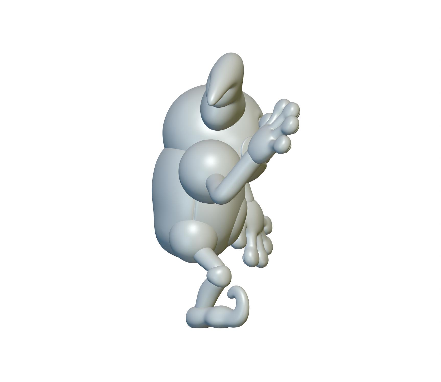 Pokemon Mr Mime #122 - Optimized for 3D Printing  3d model