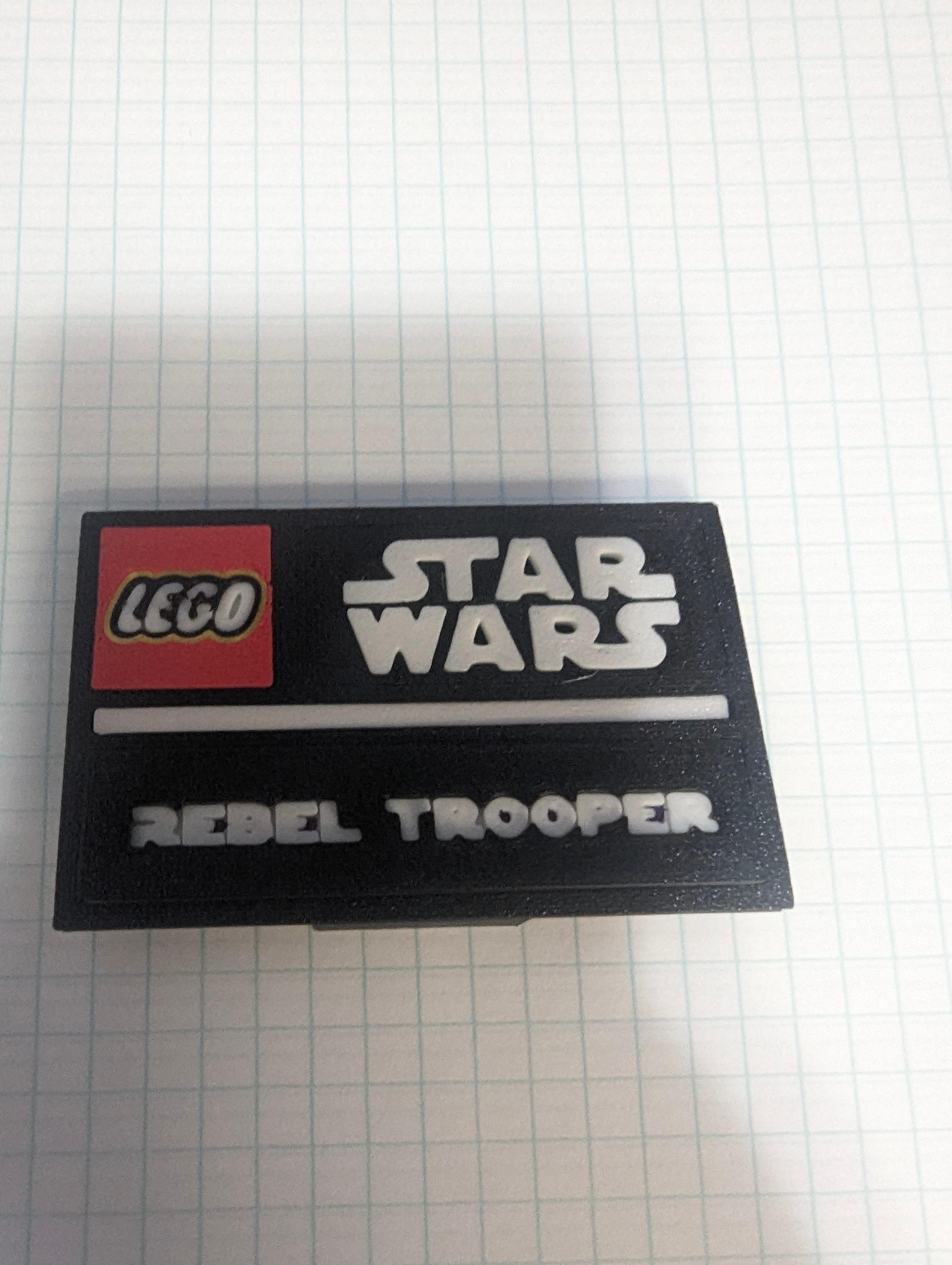 Rebel Trooper Complete Nameplate Assembly 3d model