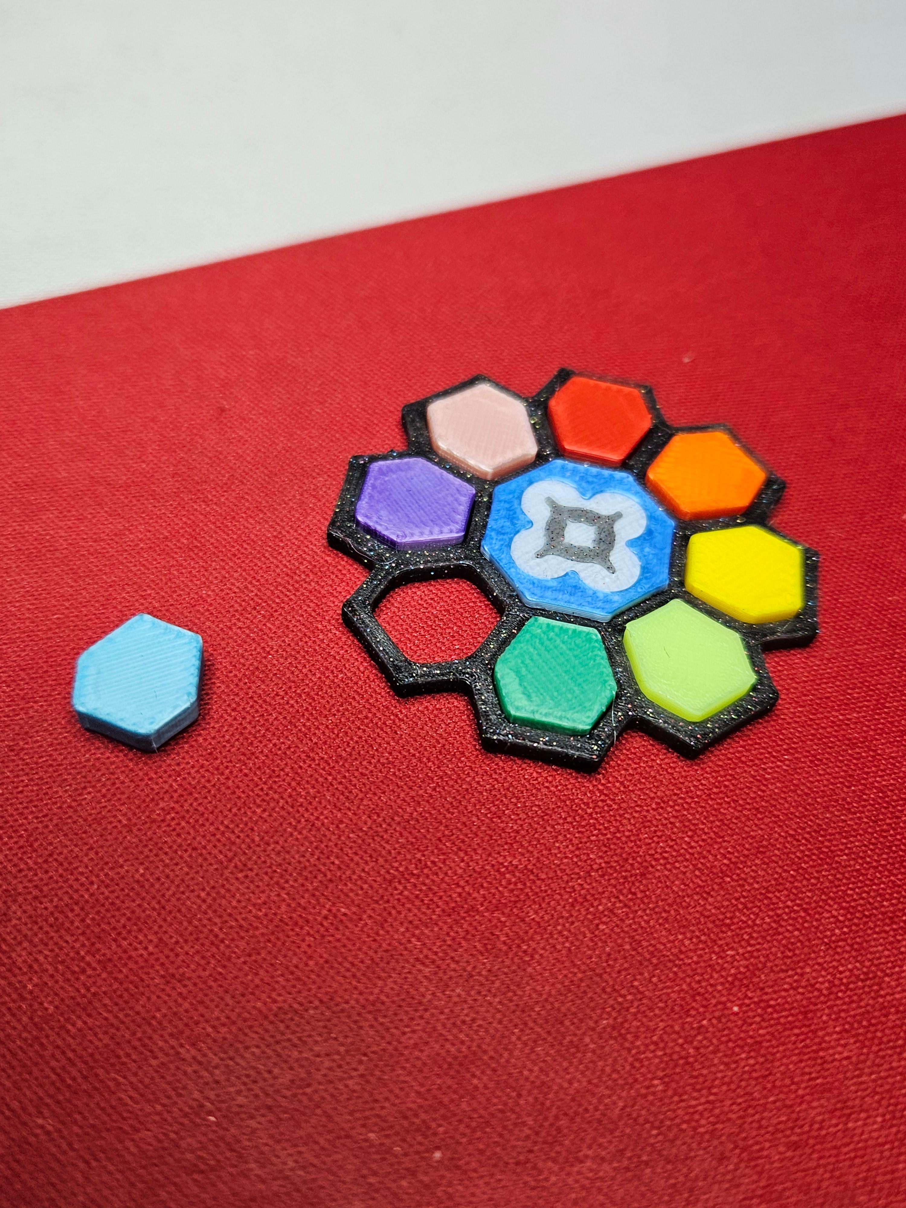 Rainbow Badge Token 3d model