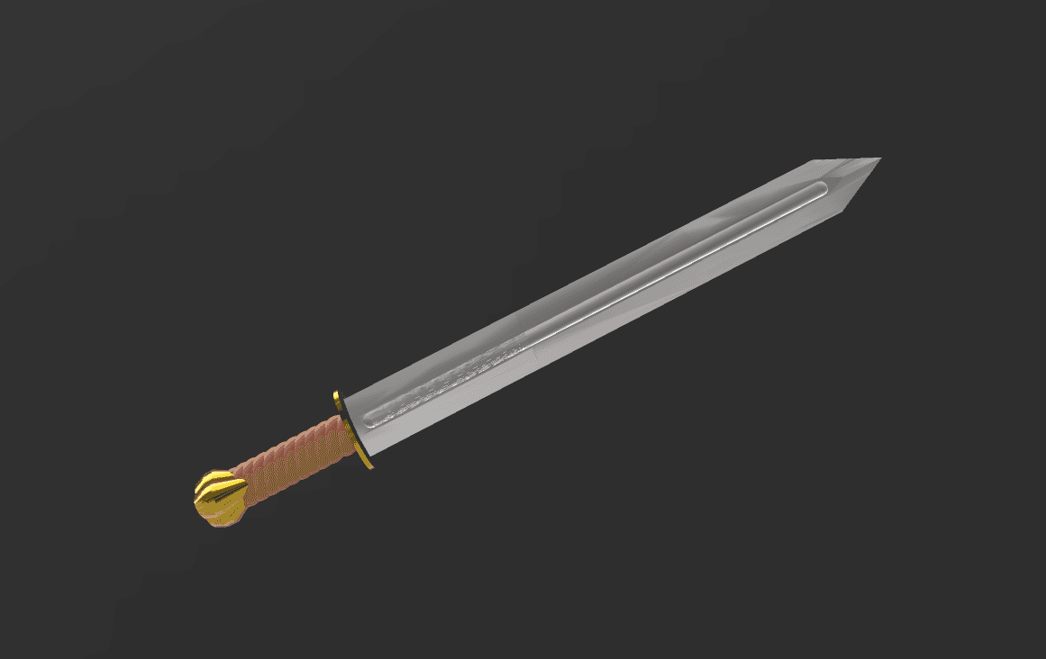 sword support free 3d model