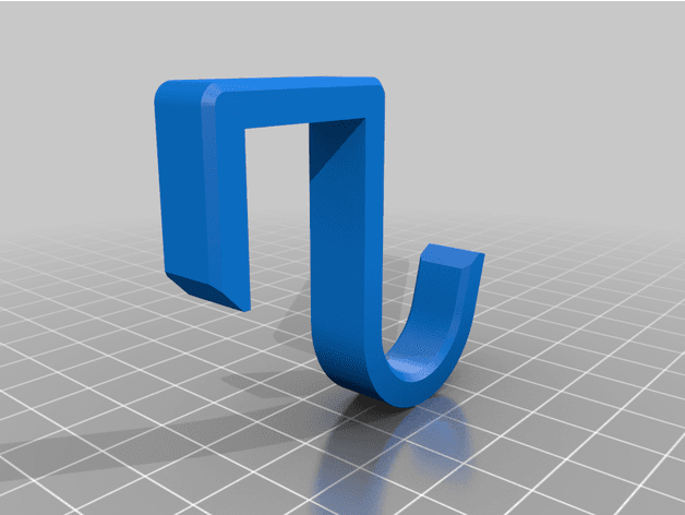 Simple hook for 2020 extrusion 3d model