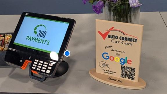 Customizable Google Review Sign.step 3d model