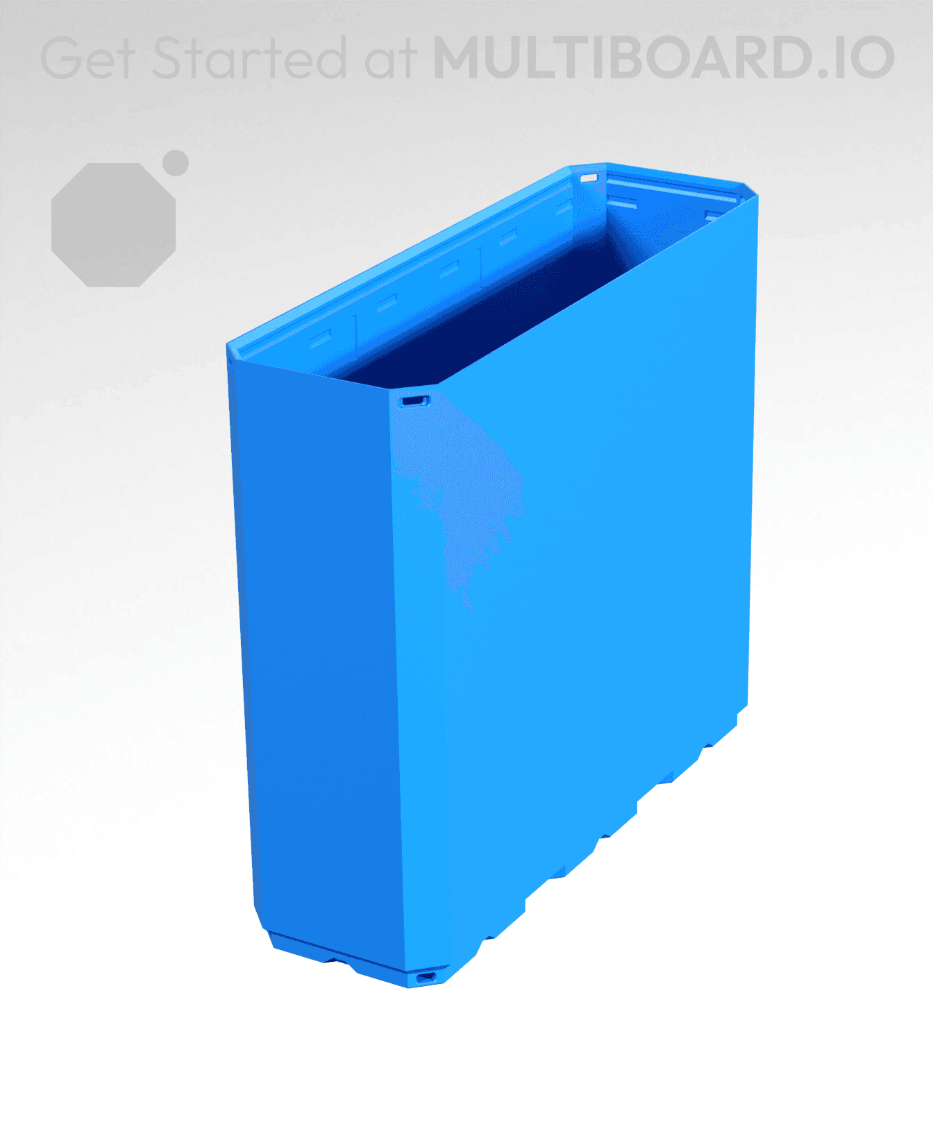 1x3x2.5 - Simple Walls - Multibin Shell 3d model