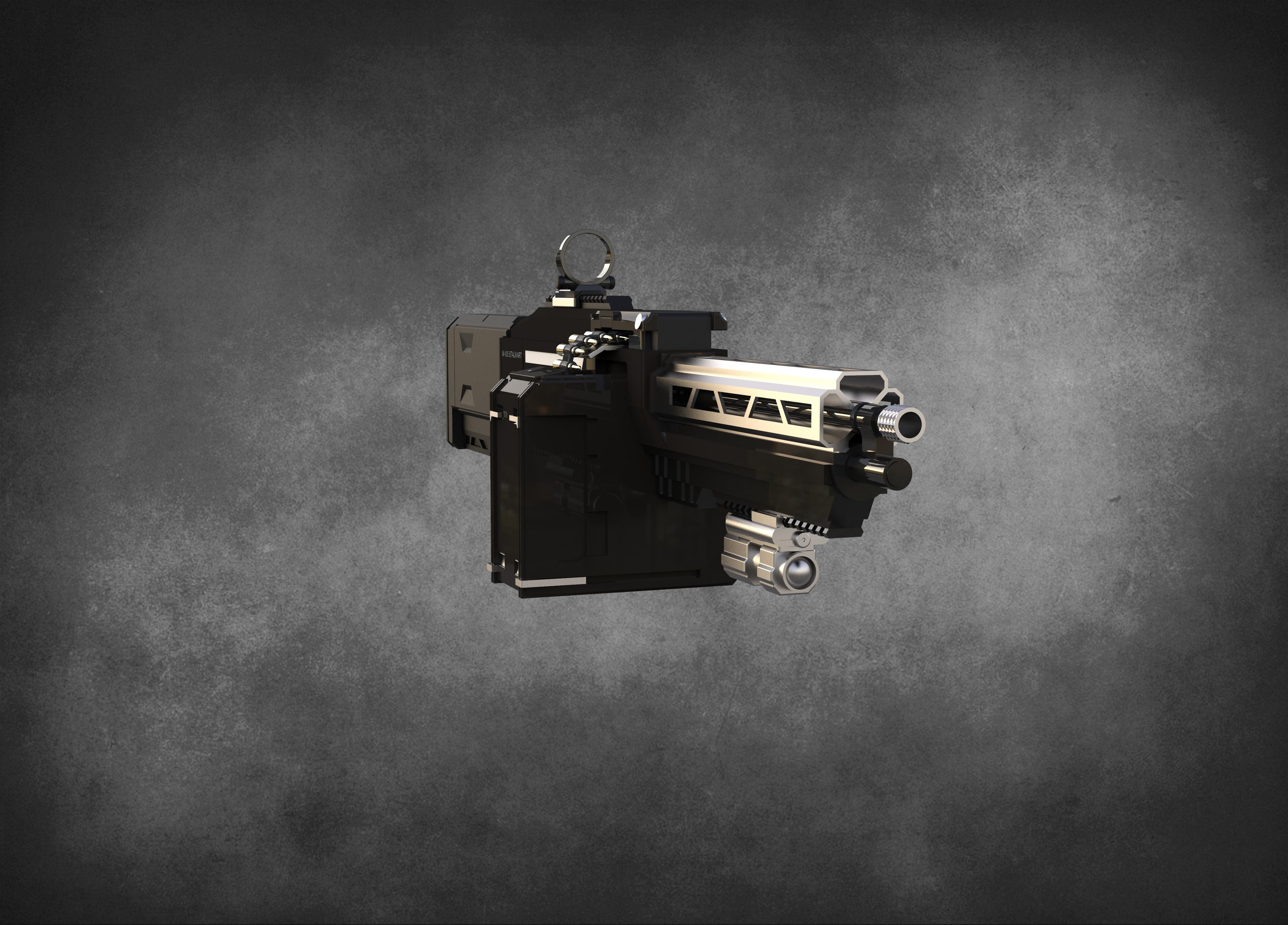 Helldivers 2 - M-105 Stalwart Light Machine Gun Stratagem - High Quality 3D Print Model!  3d model
