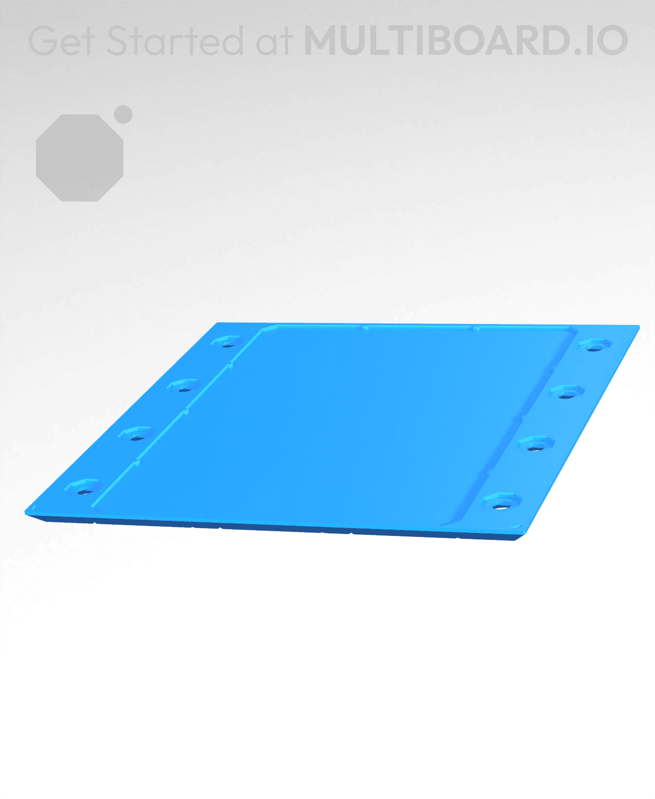 4x4 - Plain - Simple Drawer Stacking Plate 3d model