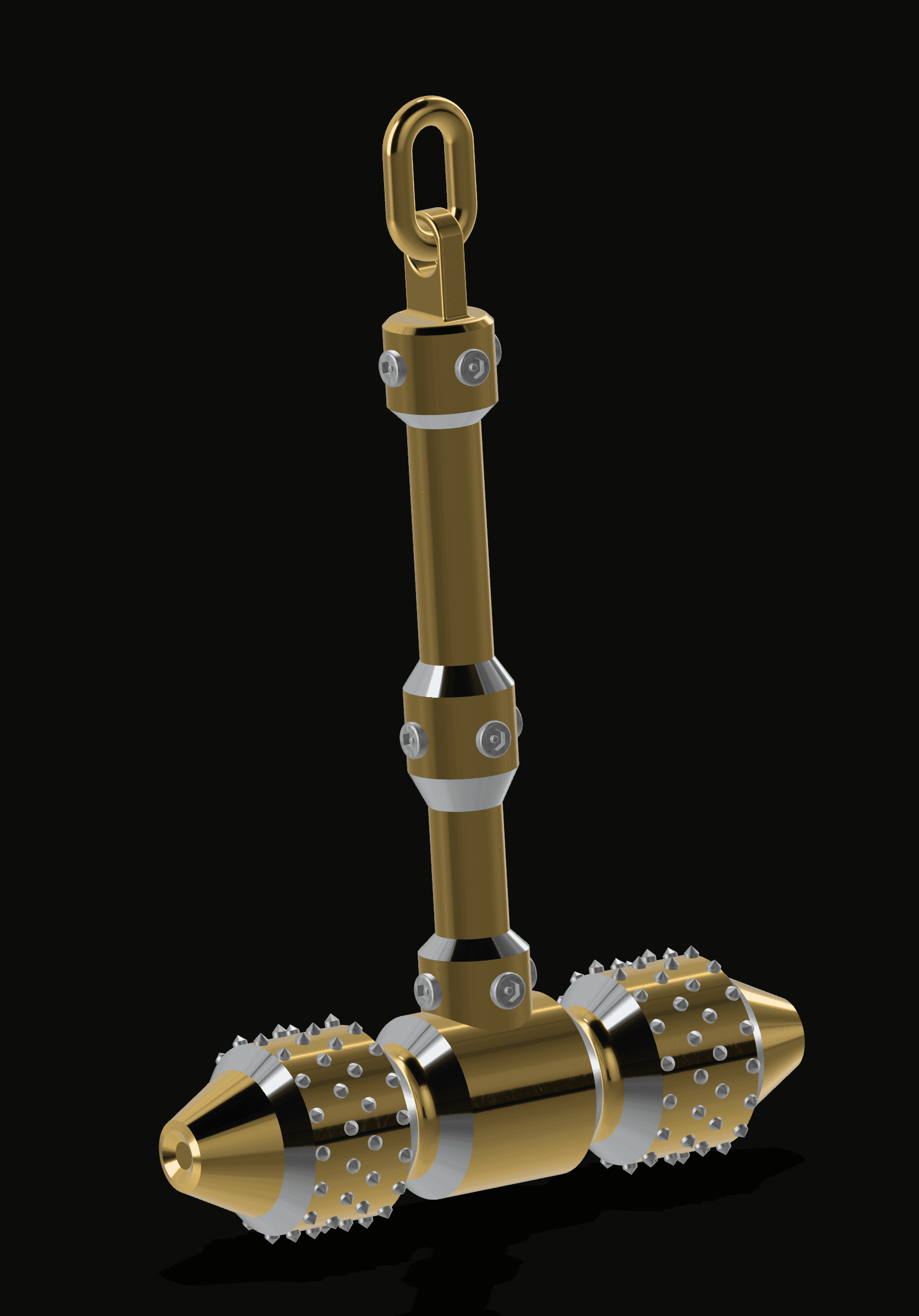 Elite-Guard-War-Hammer key chain 3d model