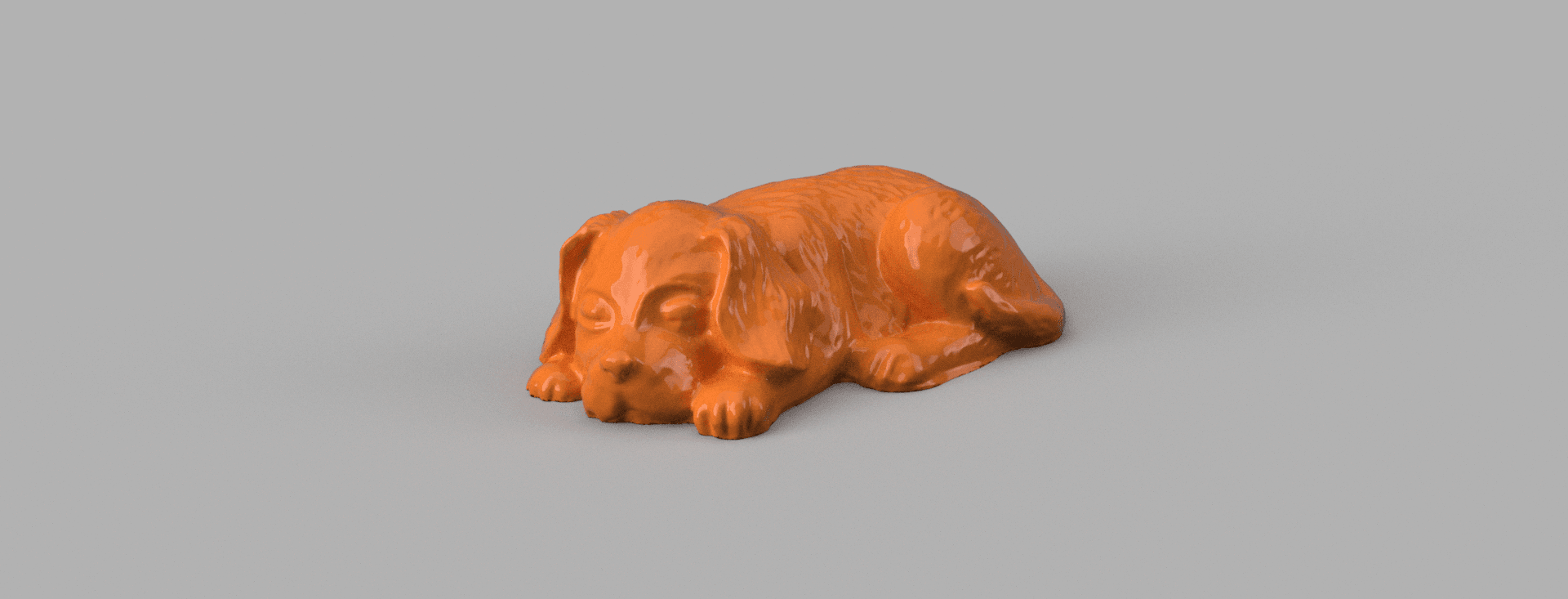 Dog sleeping 3d model
