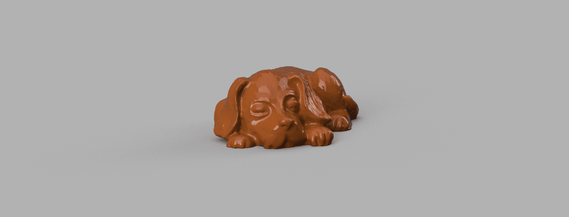 Dog sleeping 3d model