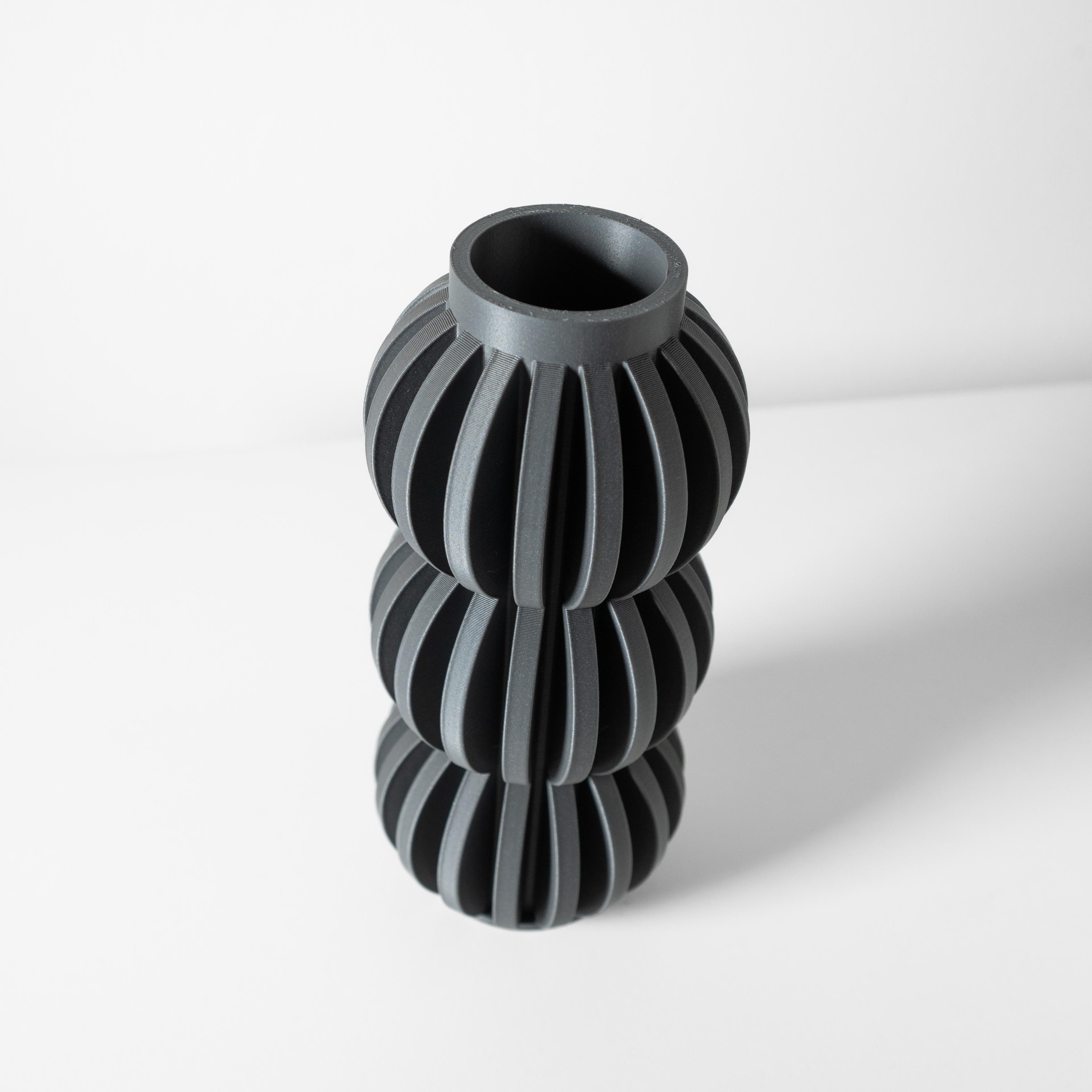 The Alura Vase, Modern and Unique Home Decor for Dried and Preserved Flower Arrangement  | STL File 3d model