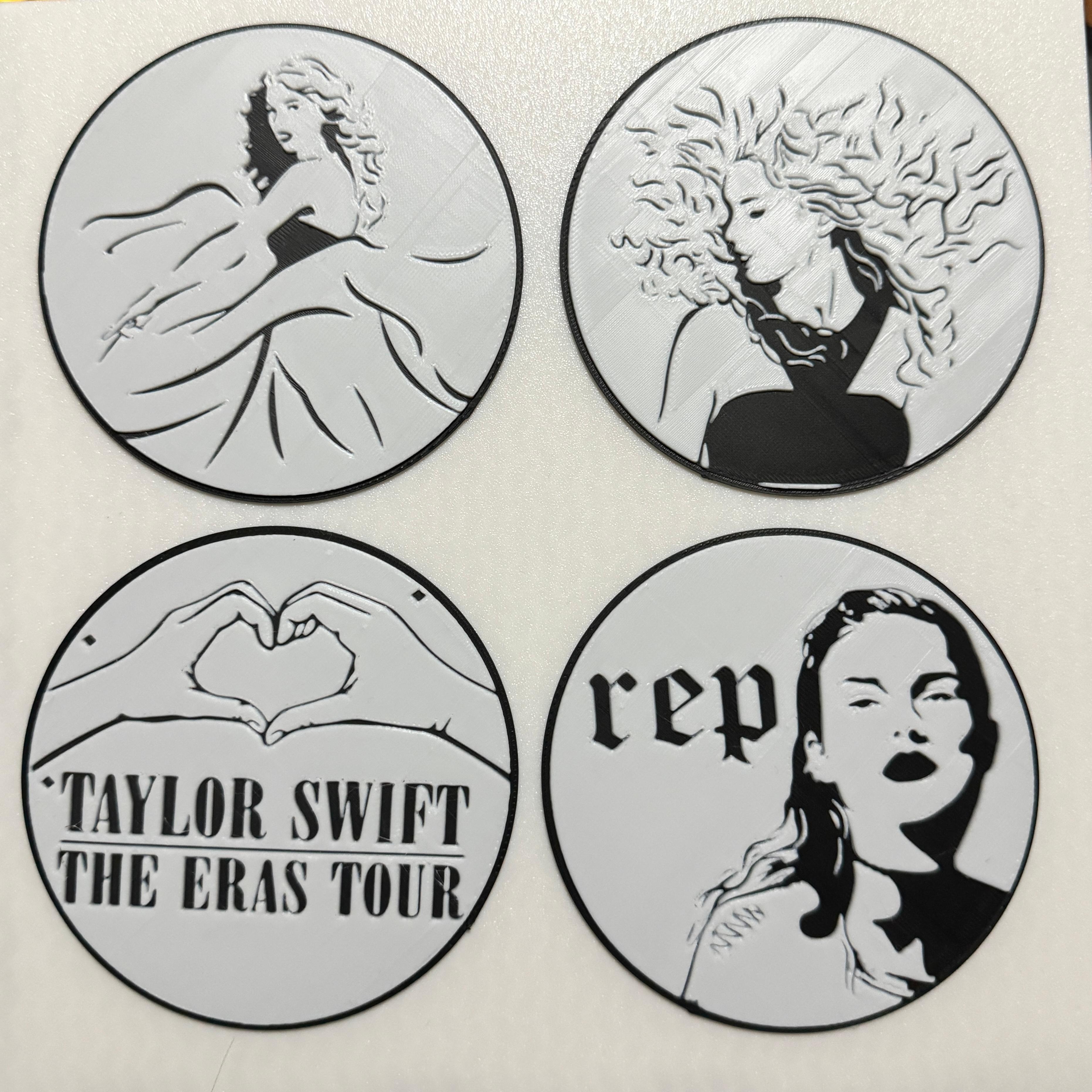 Taylor Swift Themed Coasters  3d model