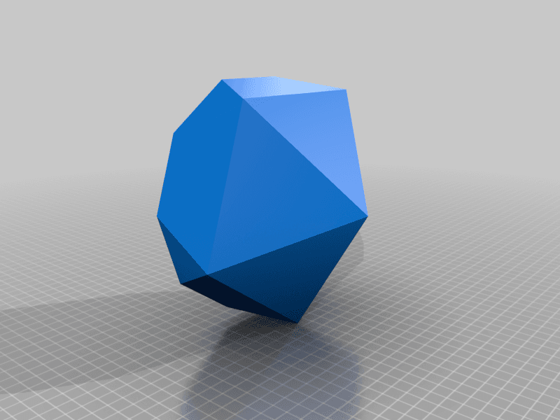 Icosahedron Blank D20 Collection 3d model