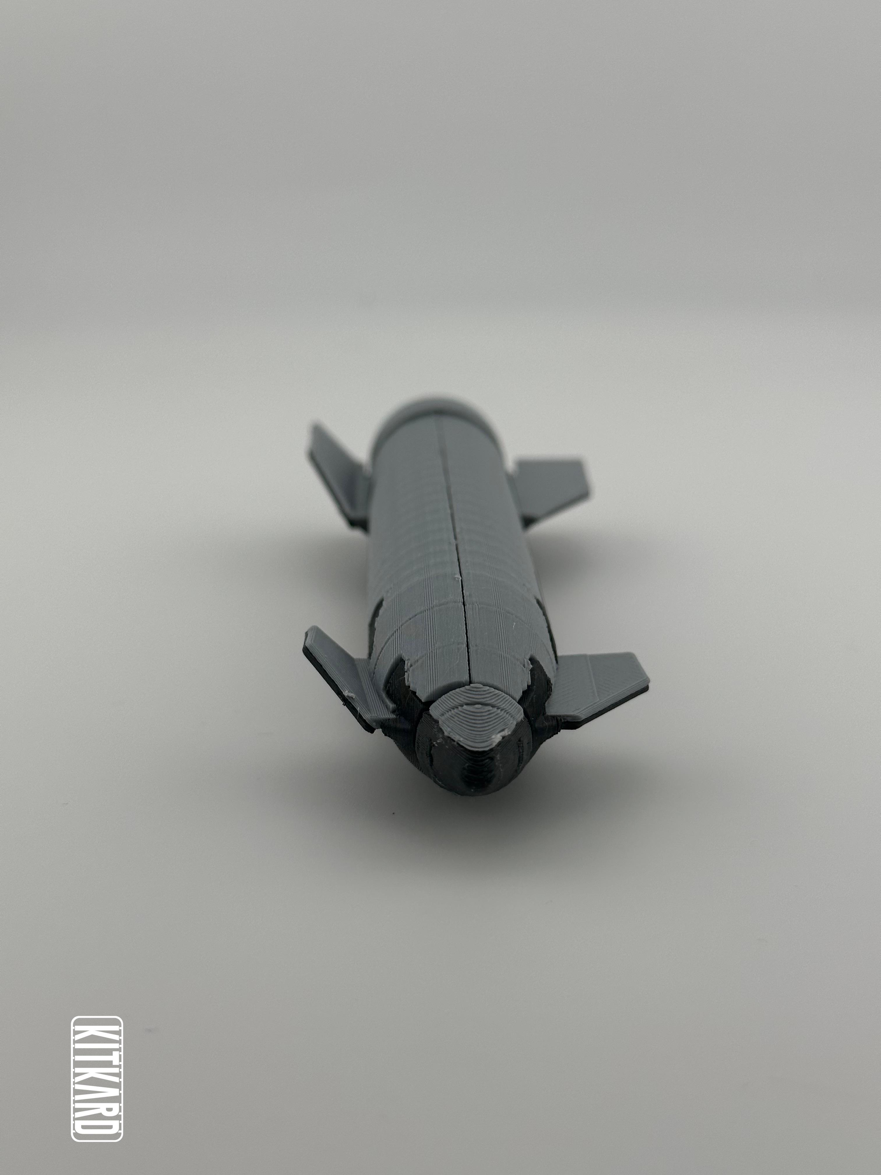 Starship rocket Kit card 3d model