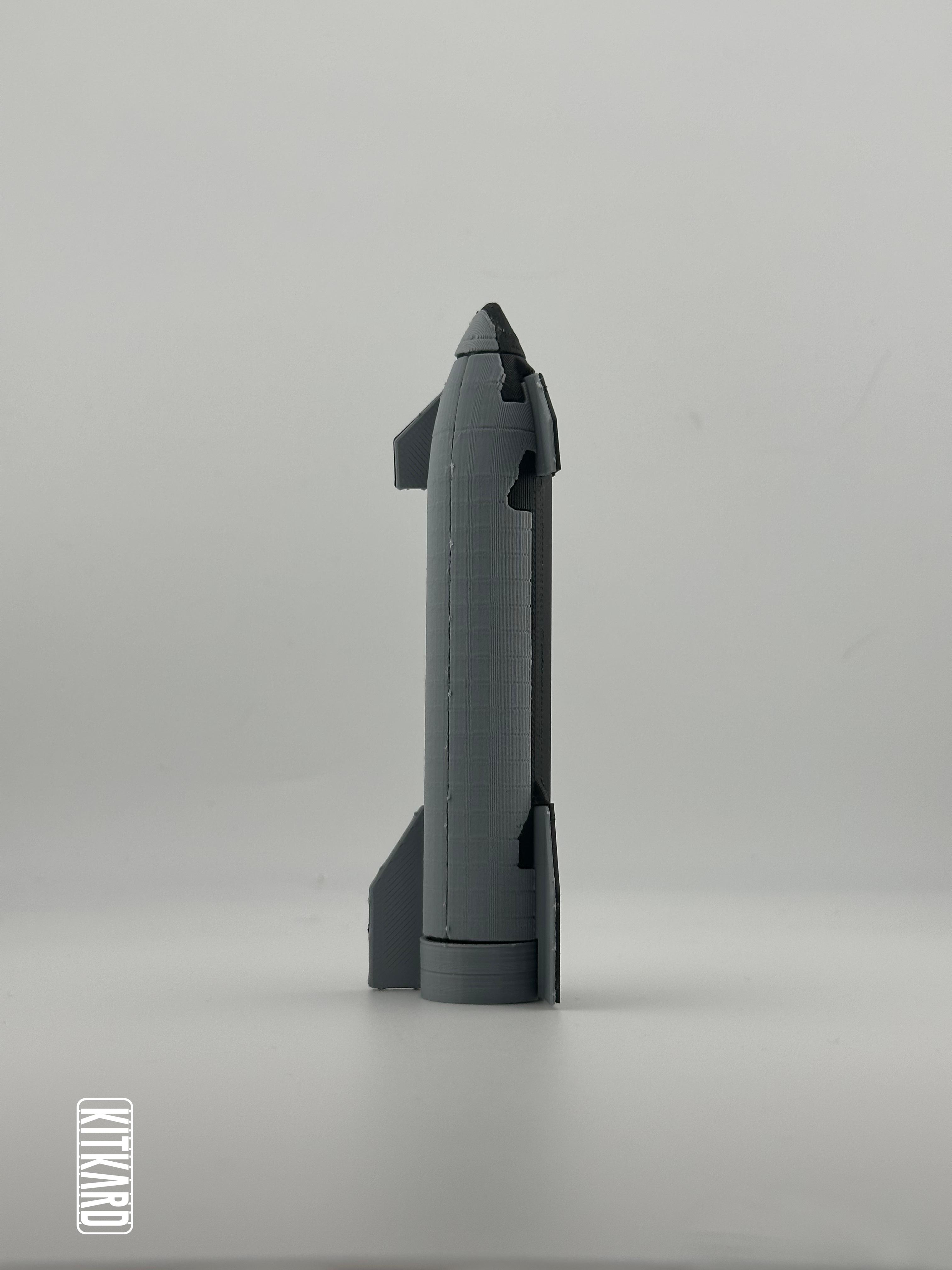 Starship rocket Kit card 3d model