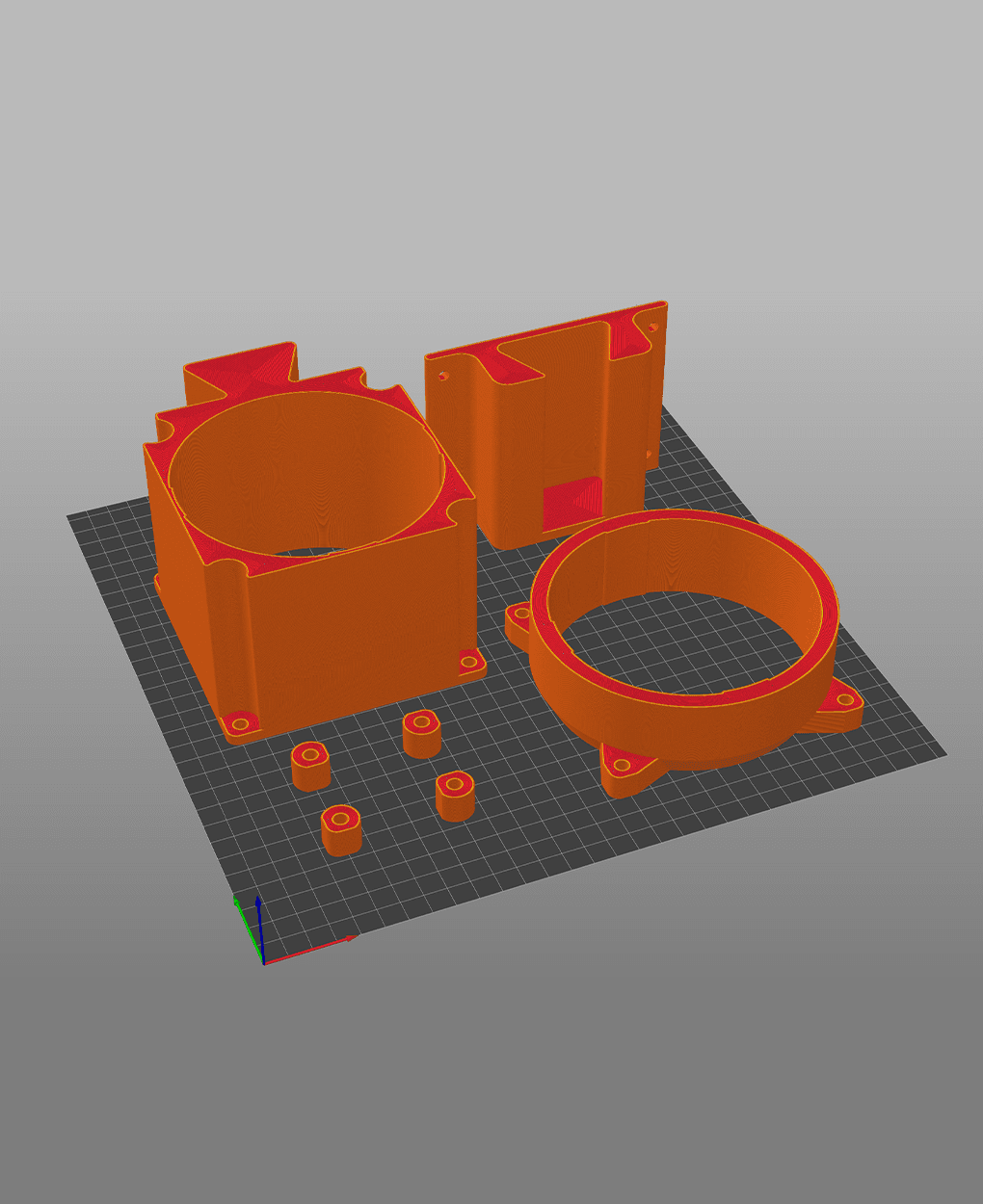 Air blowing system for 3D printer  3d model