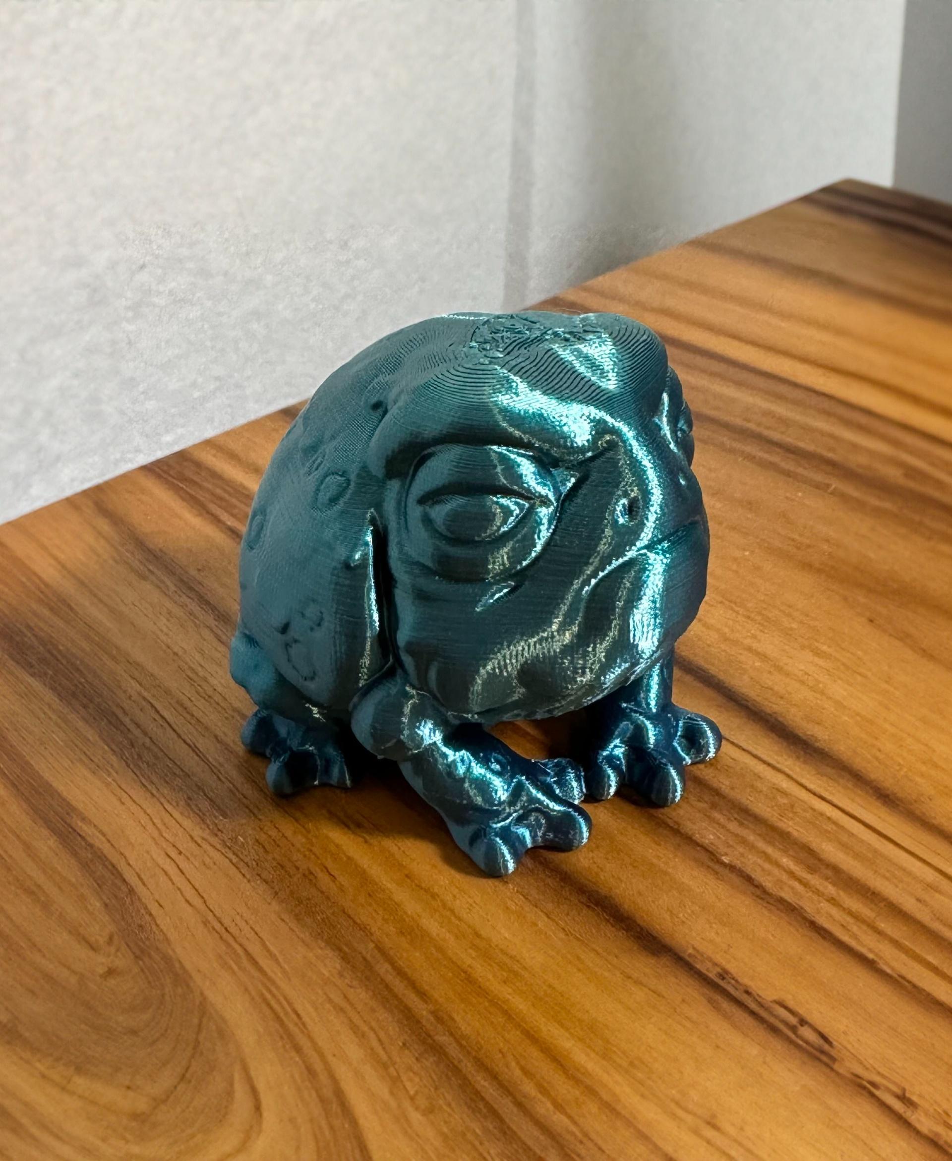 Rain Frog - Soul of Vlad Creature Collection - Rain Frog. Filament: CC3D PLA in Silk Rainbow. - 3d model
