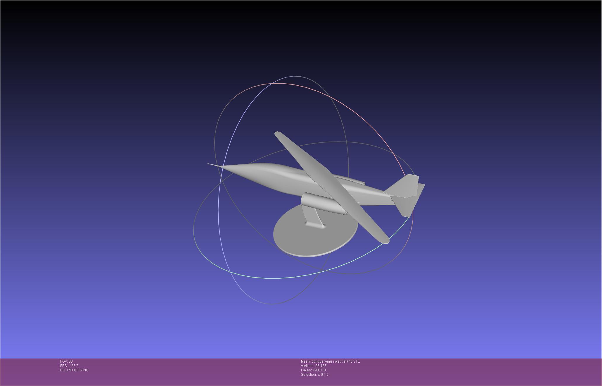 NASA AD-1 Oblique Wing Model 3d model