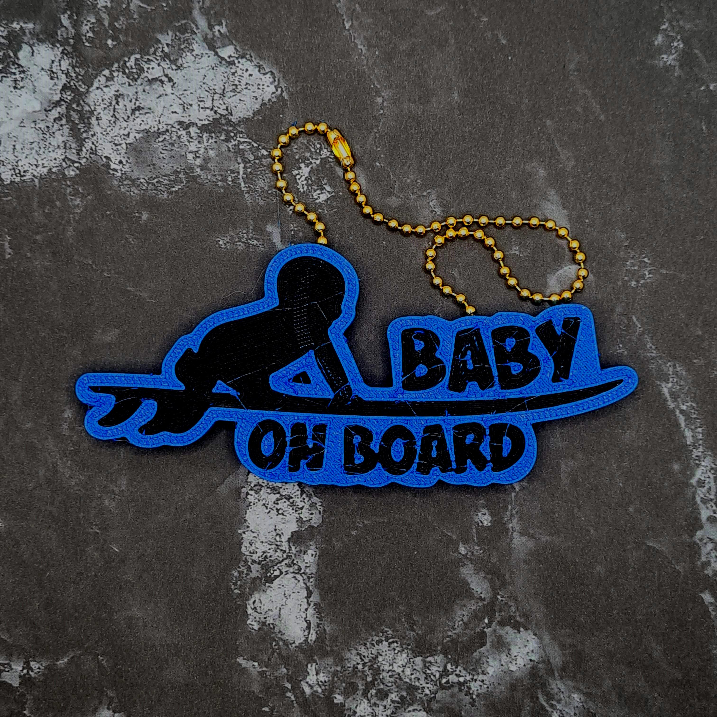 Baby on Board (Surf) Charm 3d model