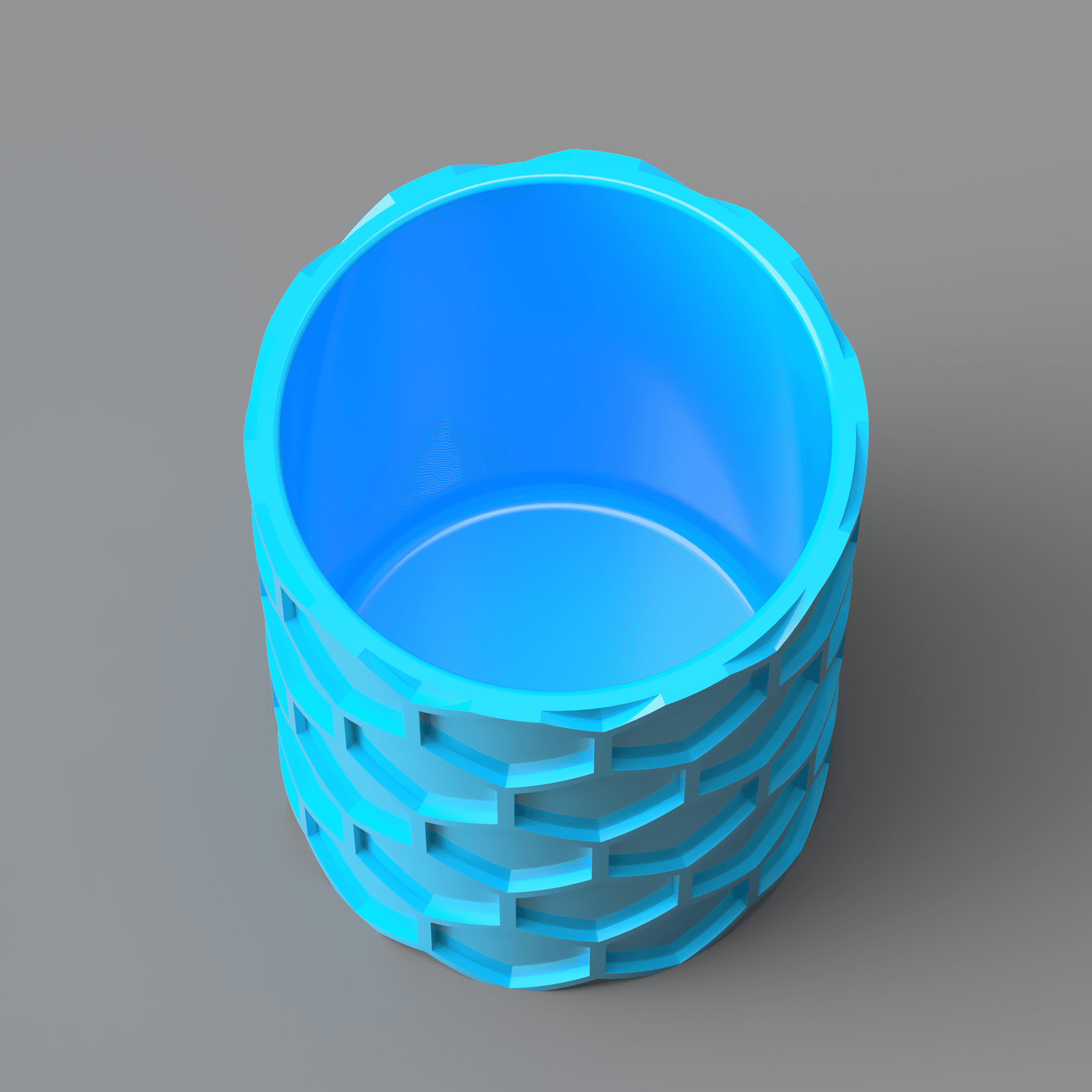 Hexagon Pen Cup 3d model