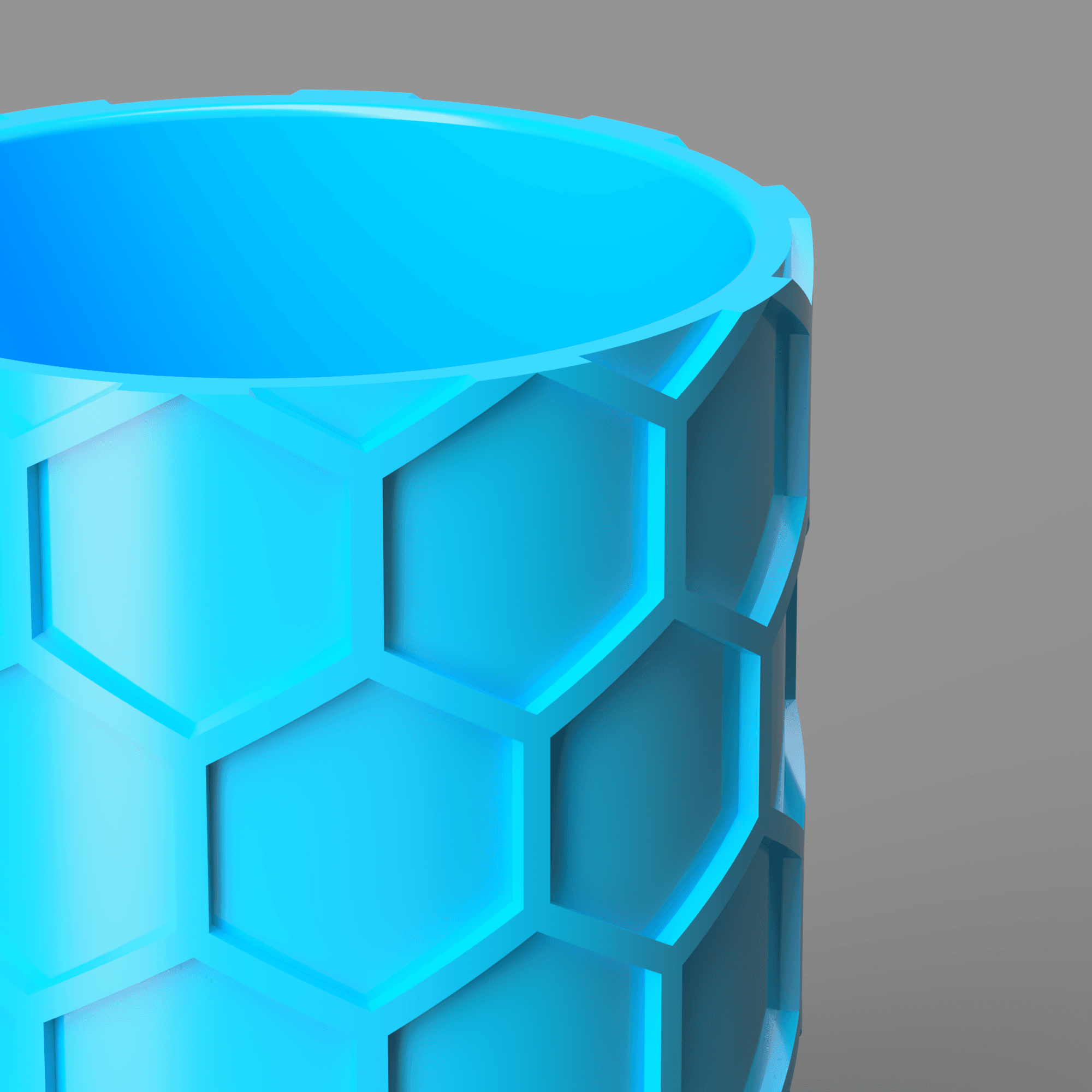 Hexagon Pen Cup 3d model