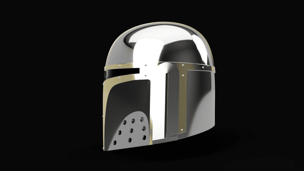 Mando Helmet "The Paladin" 3d model