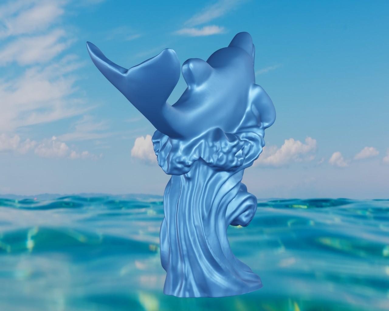 Dolphin wave 2 3d model