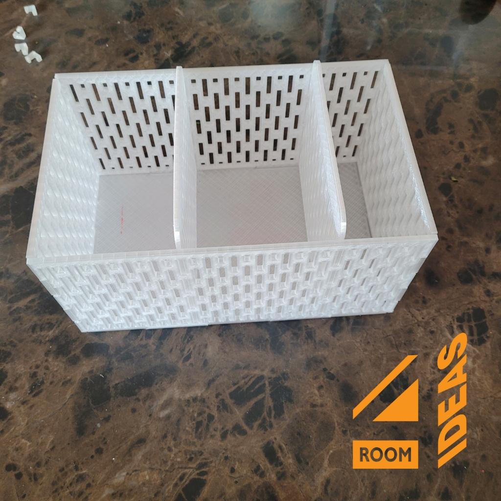 Organizing Box with adjustable dividers - rectangle 3d model
