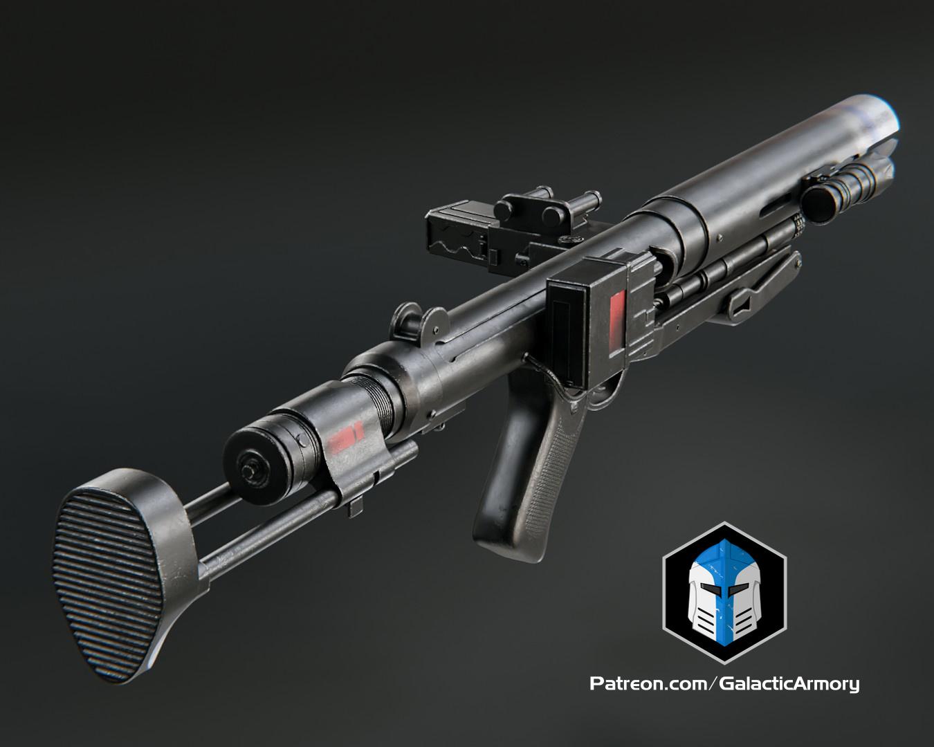 E-11D Blaster Rifle - 3D Print Files 3d model