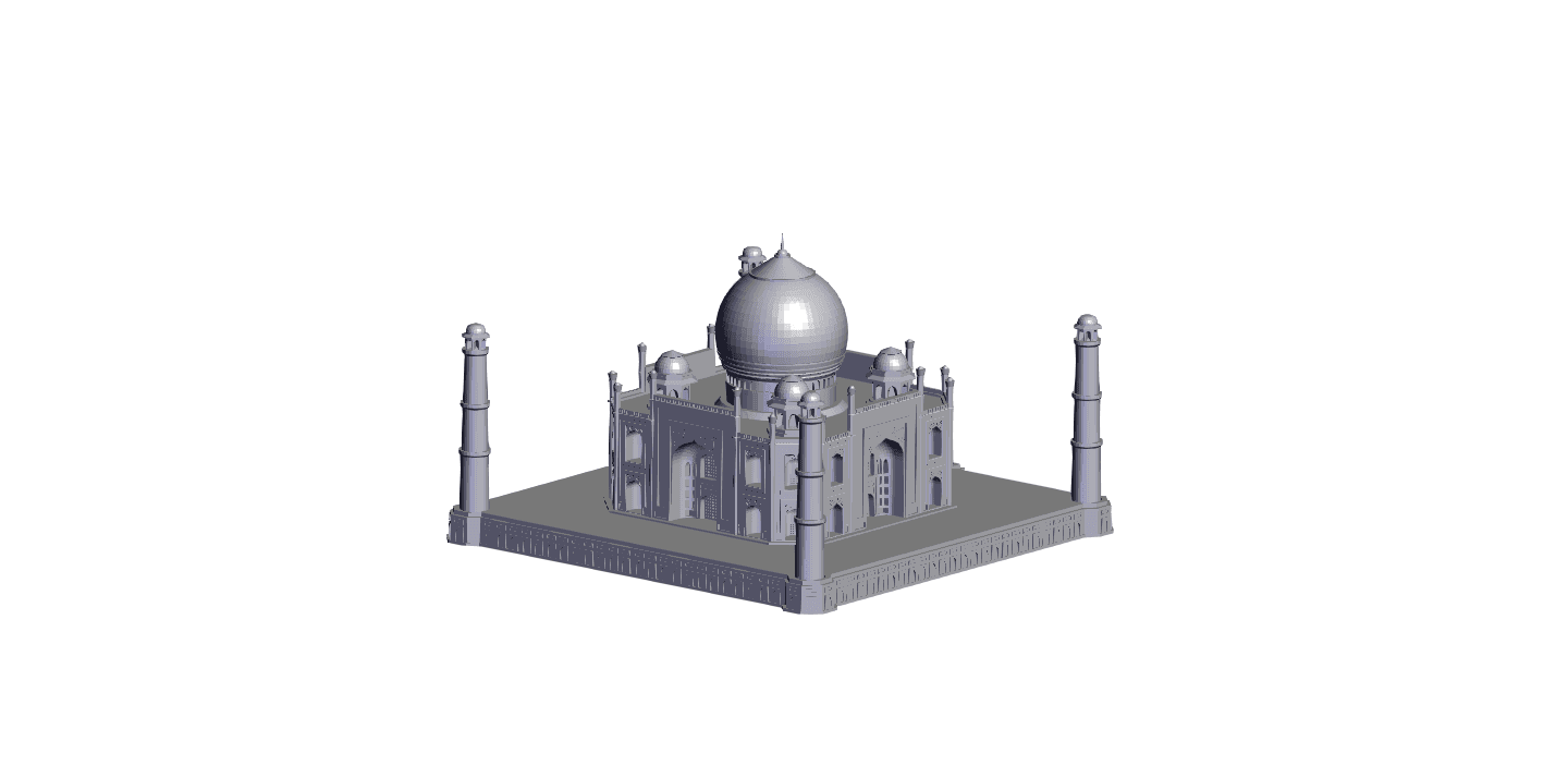 Taj Mahal India.stl 3d model