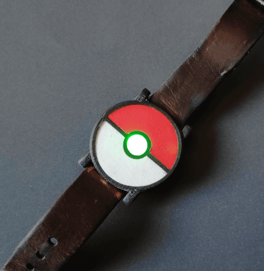Pokemon Go Plus Watch Case - Pokeball Design  3d model