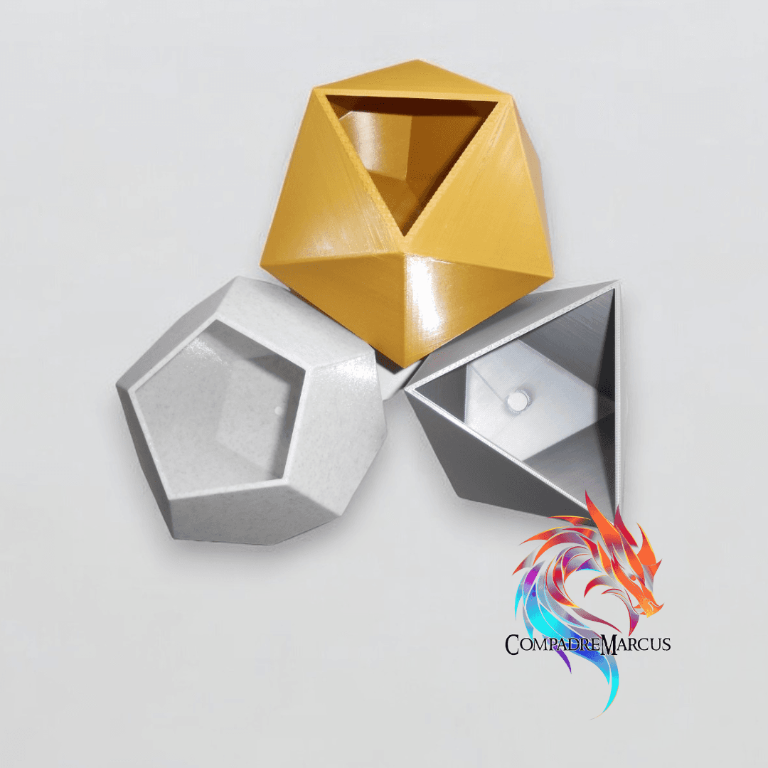 Planter dice polyhedron 3d model